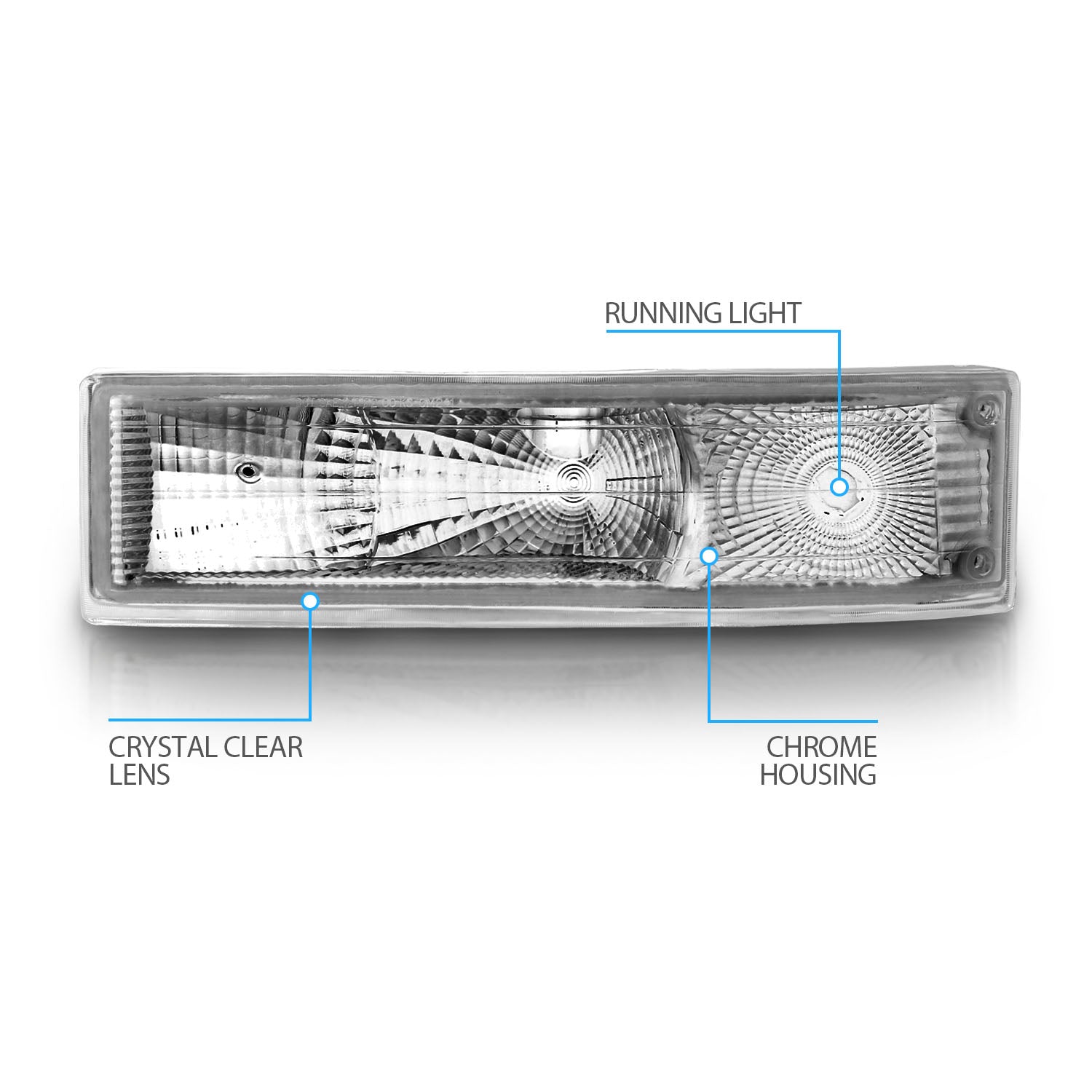CHEVY ASTRO VAN 95-99 BUMPER LIGHTS (PARKING/SIGNAL LIGHTS) EURO