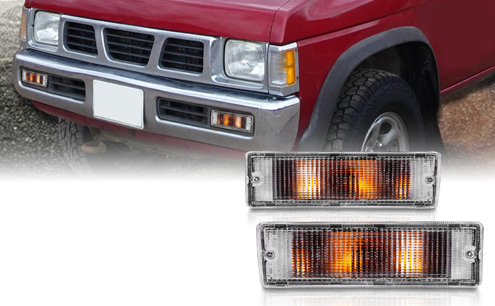 NISSAN PICKUP 88-97 BUMPER LIGHTS CLEAR