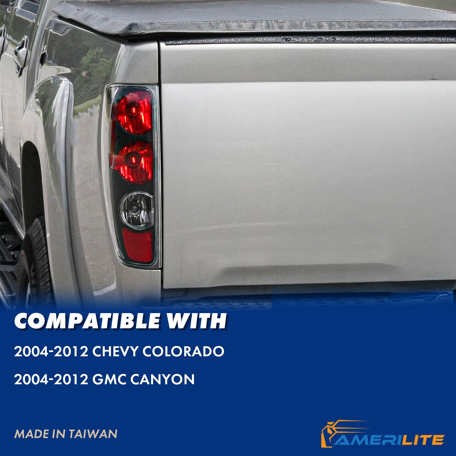 CHEVY COLORADO/GMC CANYON 04-12 TAIL LIGHTS BLACK