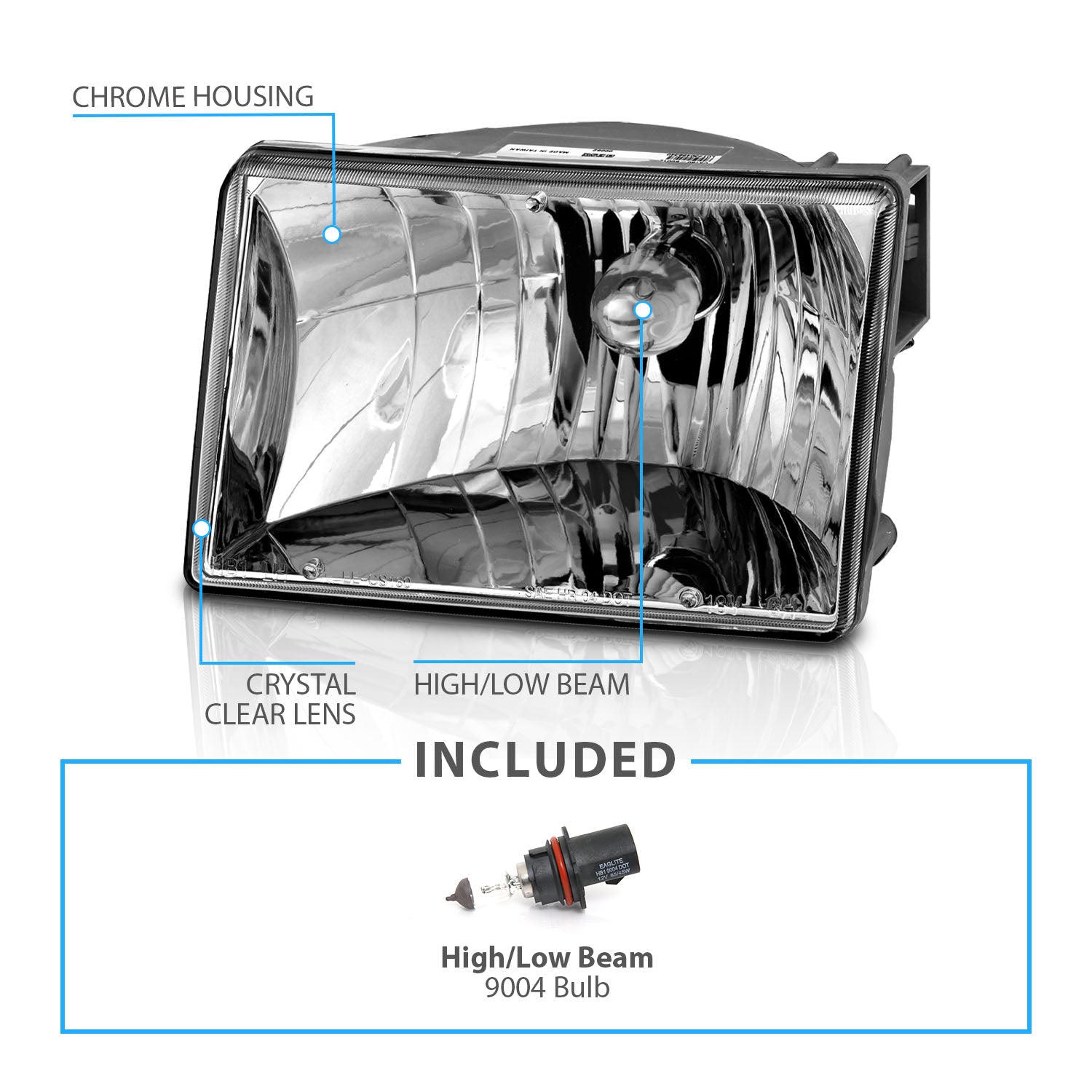 JEEP GRAND CHEROKEE 93-98 HEADLIGHTS CRYSTAL