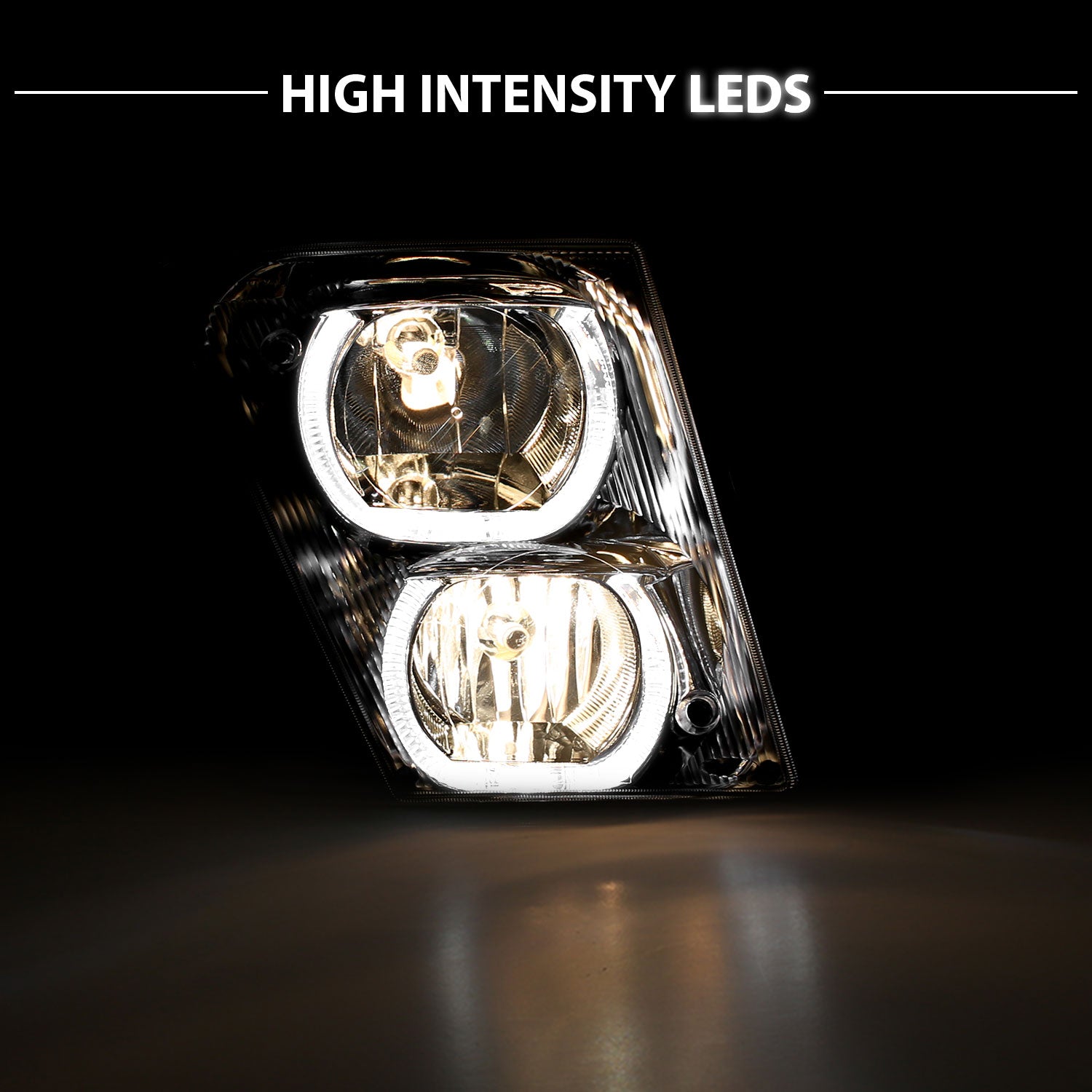 VOLVO VN/VNL SERIES 04-15 FOG LIGHT U BAR STYLE H.L CHORME