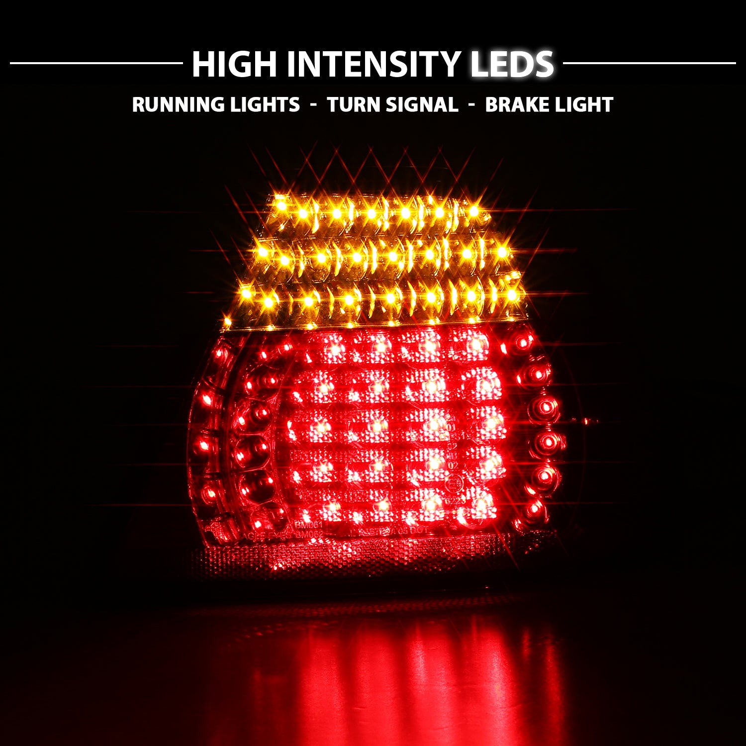 BMW 3 SERIES E46 99-00 2DR LED TAIL LIGHTS SET RED/CLEAR 4 PCS