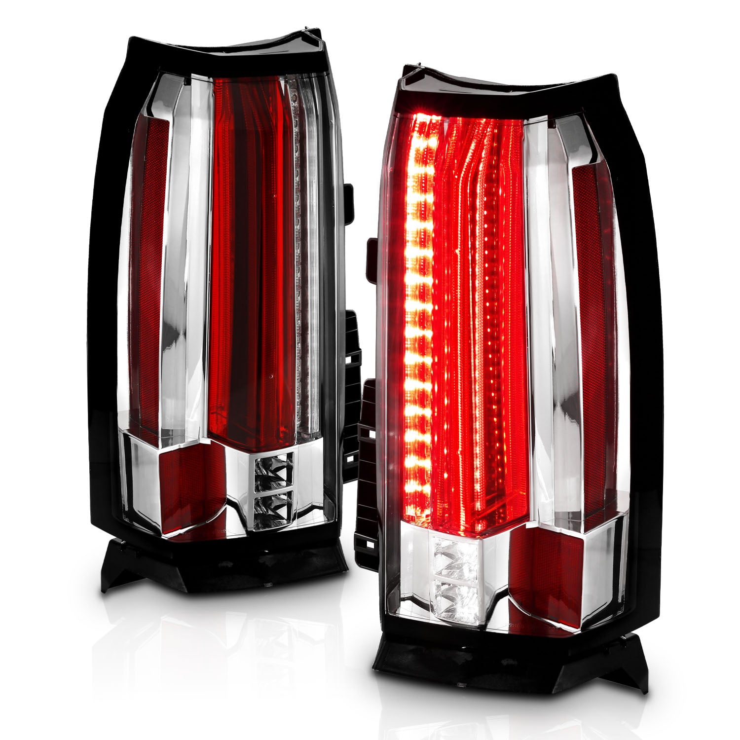 CHEVY TAHOE/SUBURBAN 15-17 LED TAIL LIGHTS ALL CHROME