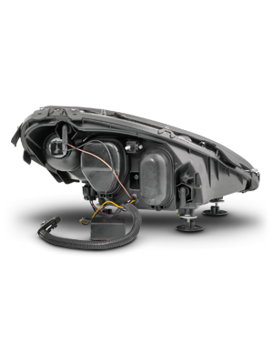 CHEVY CORVETTE 05-13 PROJECTOR SEQUENTIAL LIGHT BAR HEADLIGHTS BLACK AMBER(W/ DRL)(W/O HID KITS)