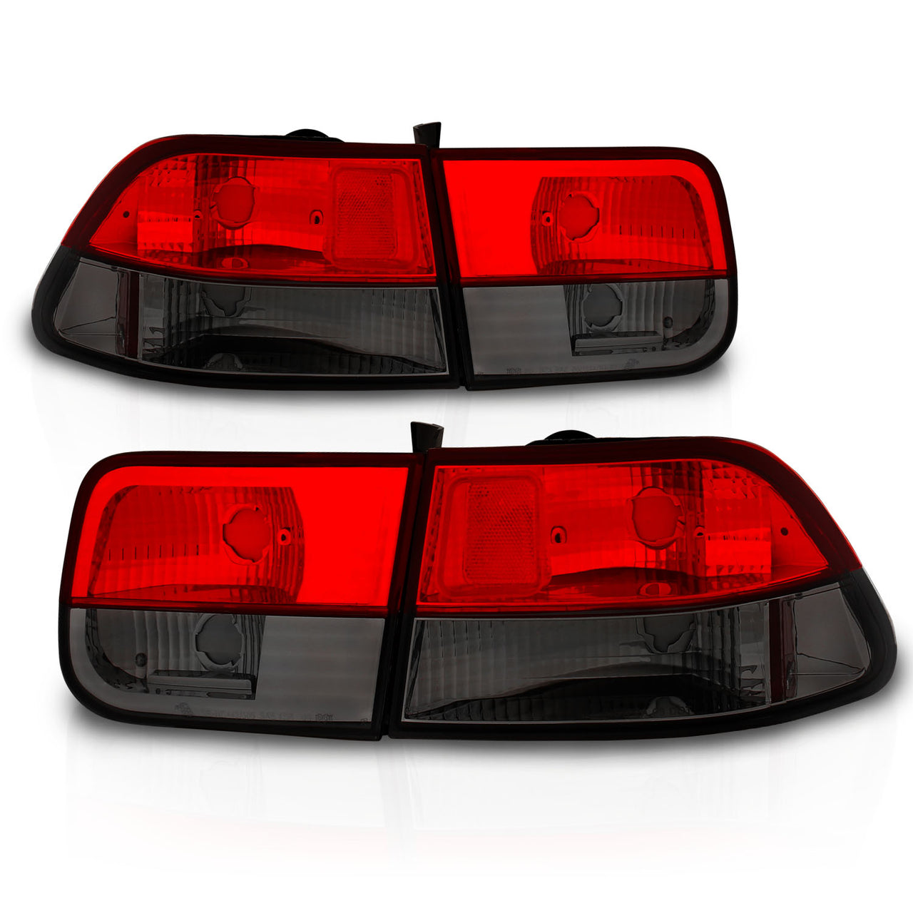 HONDA CIVIC 96-00 2DR TAIL LIGHTS RED/SMOKE