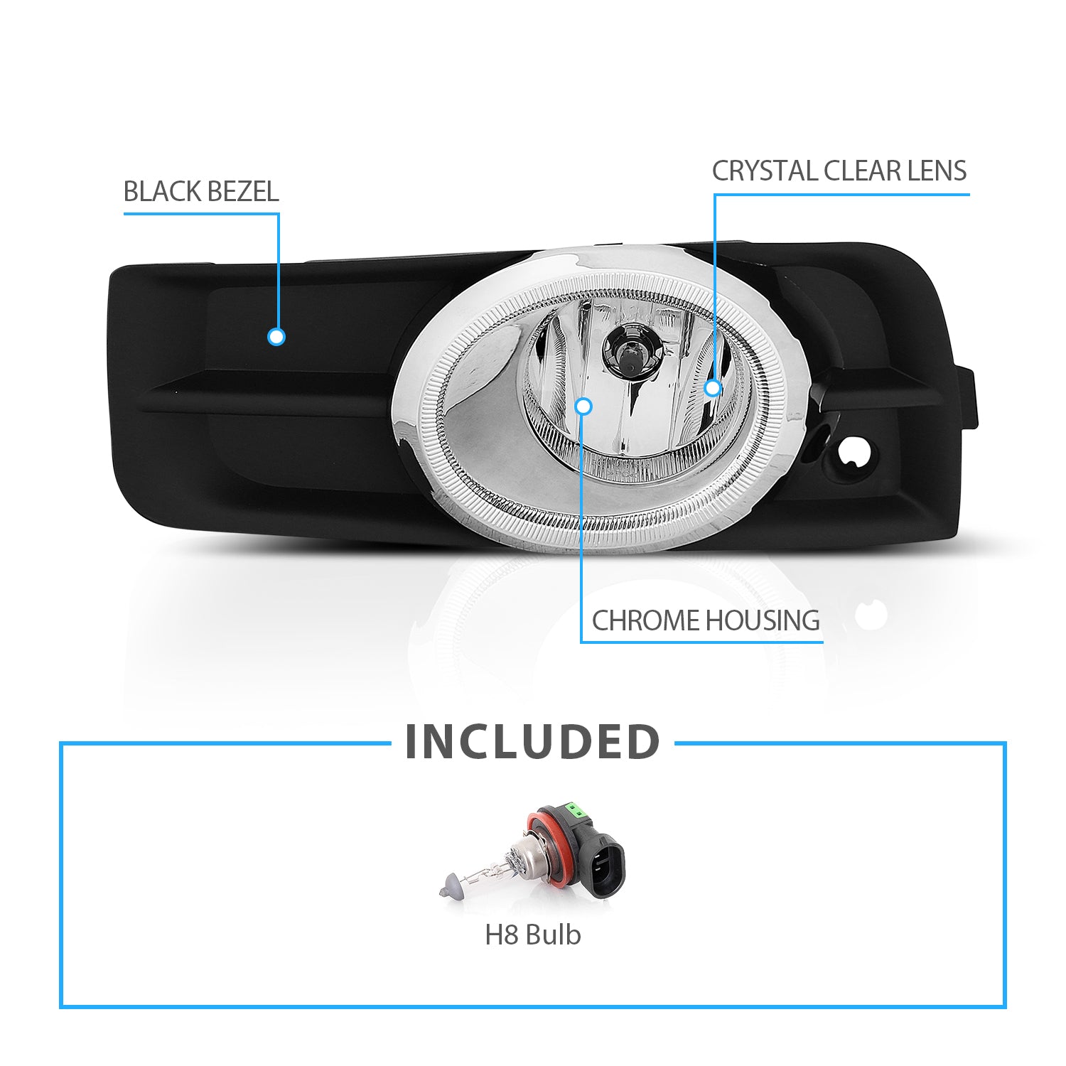 CHEVY CRUZE 19 FOG LIGHTS CHROME