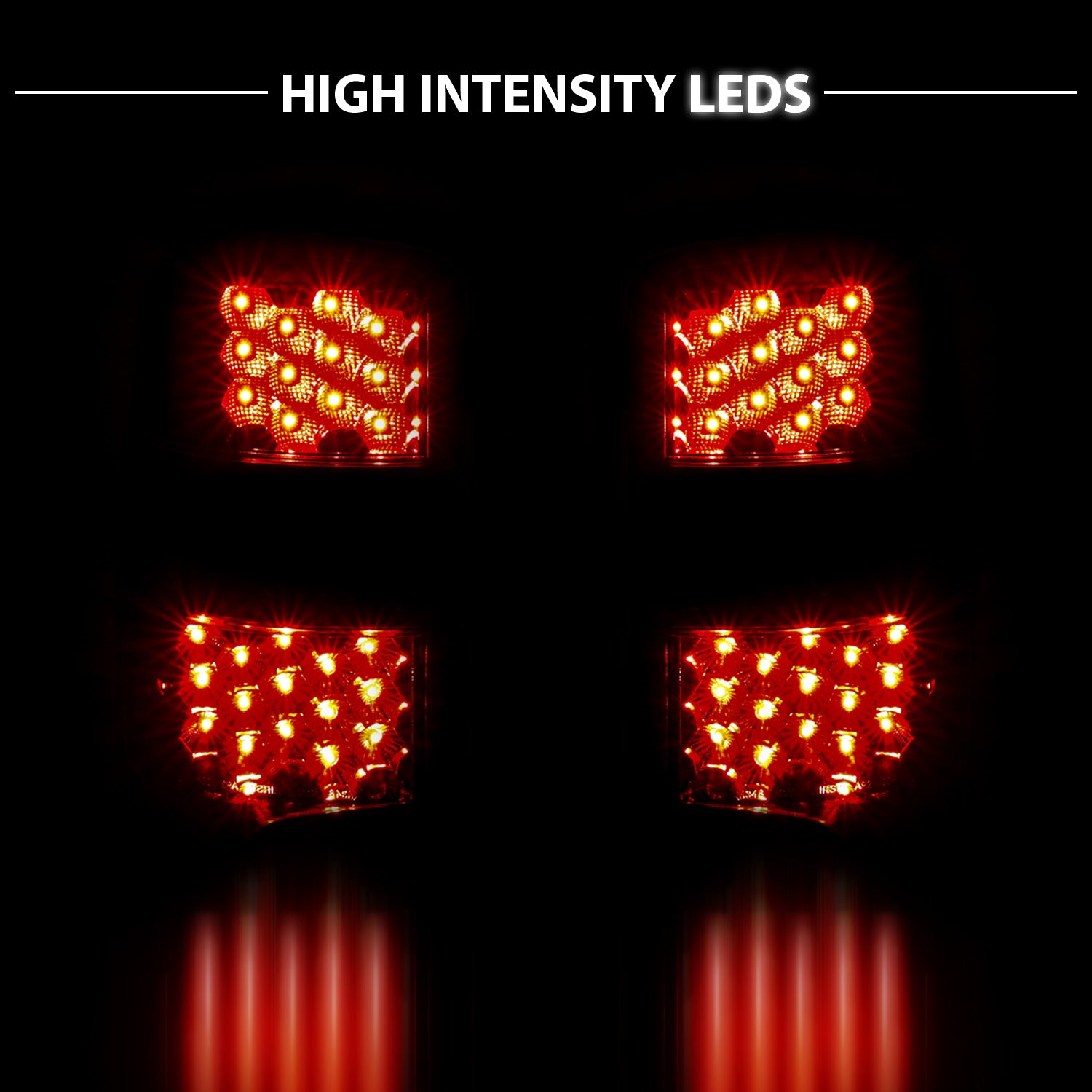 CHEVY TAHOE/SUBURBAN/GMC DENALI 00-06 LED TAIL LIGHTS BLACK