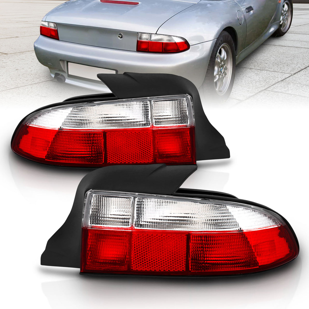 BMW Z3 96-99 TAIL LIGHTS RED/CLEAR