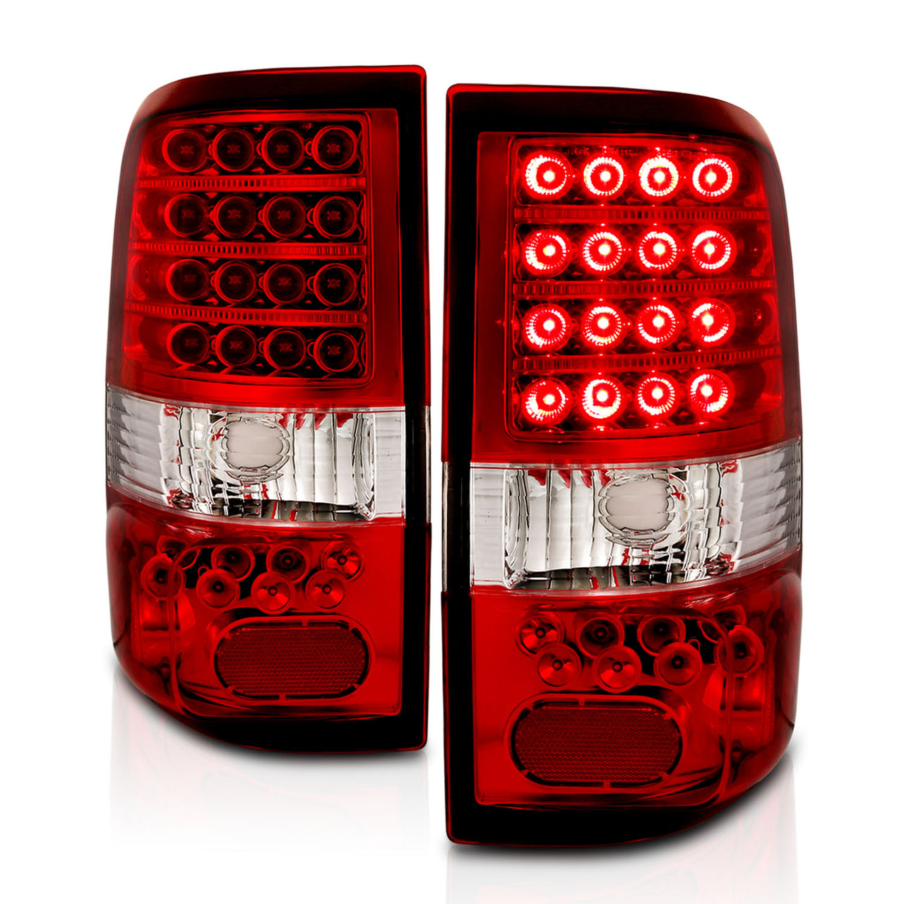 FORD F-150 04-06 LED TAIL LIGHTS RED/CLEAR