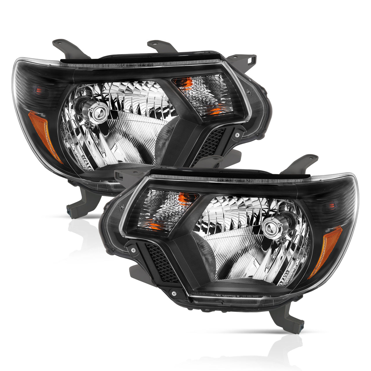 TOYOTA TACOMA 12-15 HEADLIGHTS BLACK AMBER (OE STYLE)