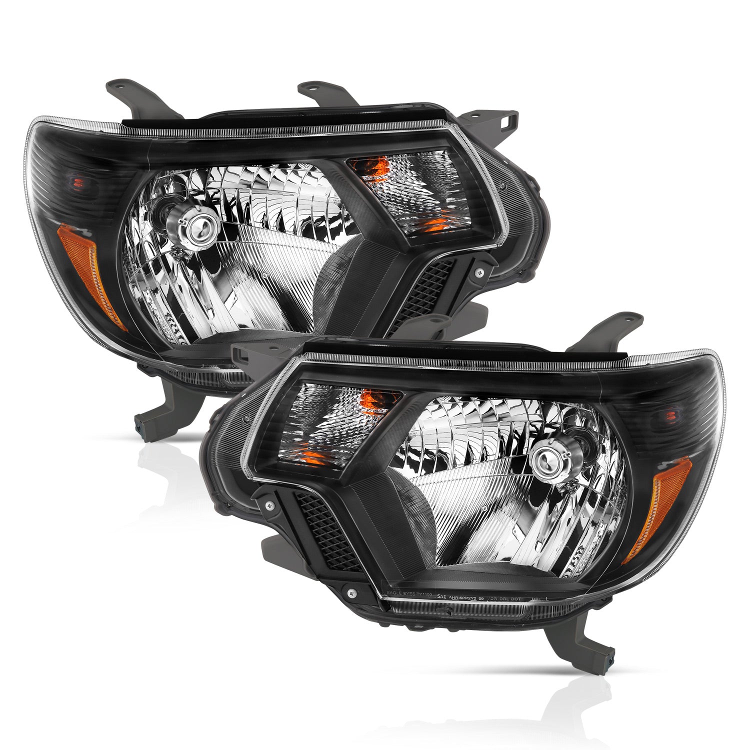 TOYOTA TACOMA 12-15 HEADLIGHTS BLACK AMBER (OE STYLE)