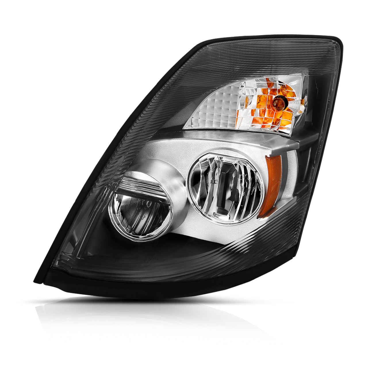VOLVO VNX/VLN  15-16  LED H.L CHROME AMBER  (LEFT) (VNX 300,430, 630/VNL 300,430,630,670,730,780)