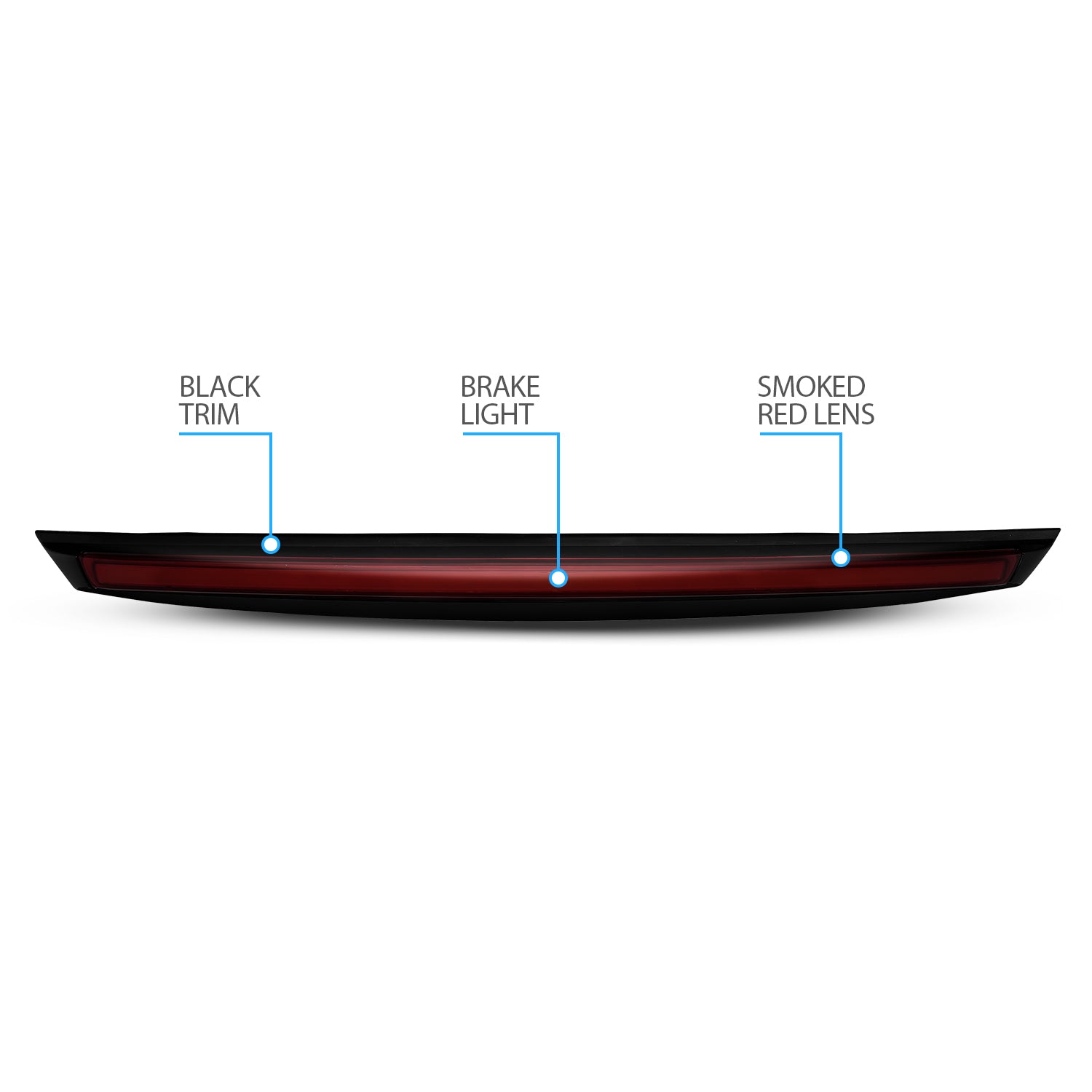 CHEVY SUBURBAN/TAHOE/GMC YUKON/YUKON XL 07-14; YUKON DENALI 09-13 LED 3RD BRAKE LIGHT G4 ALL SMOKE (W/ SPOILER)