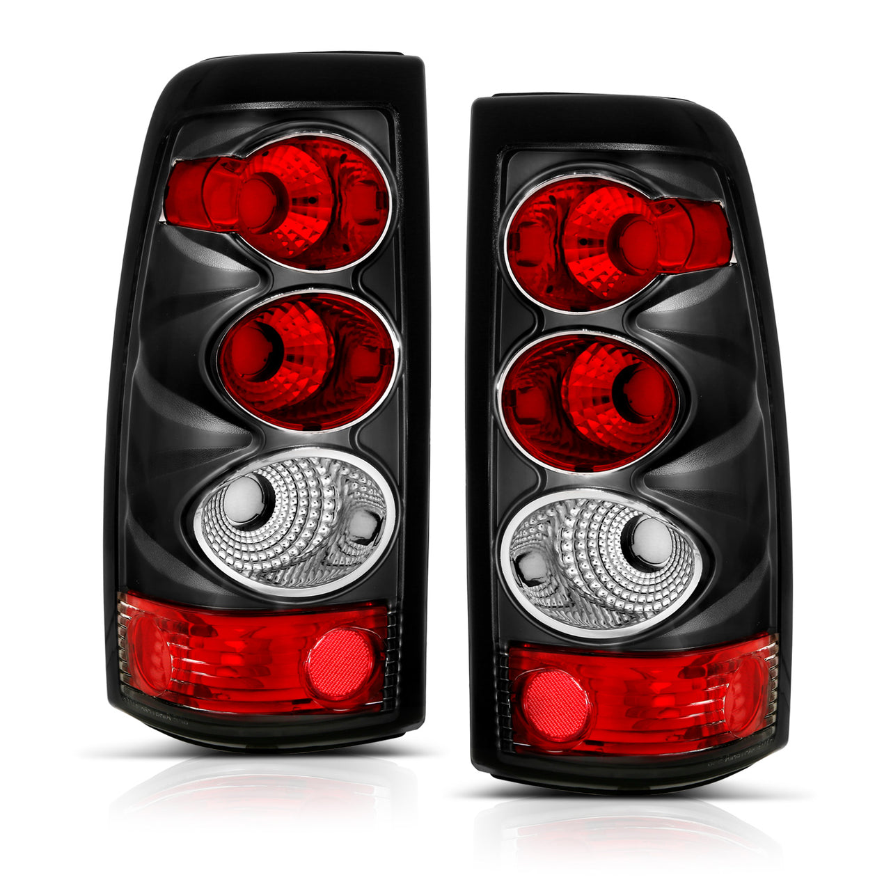 CHEVY SILVERADO 03-06 TAIL LIGHTS BLACK