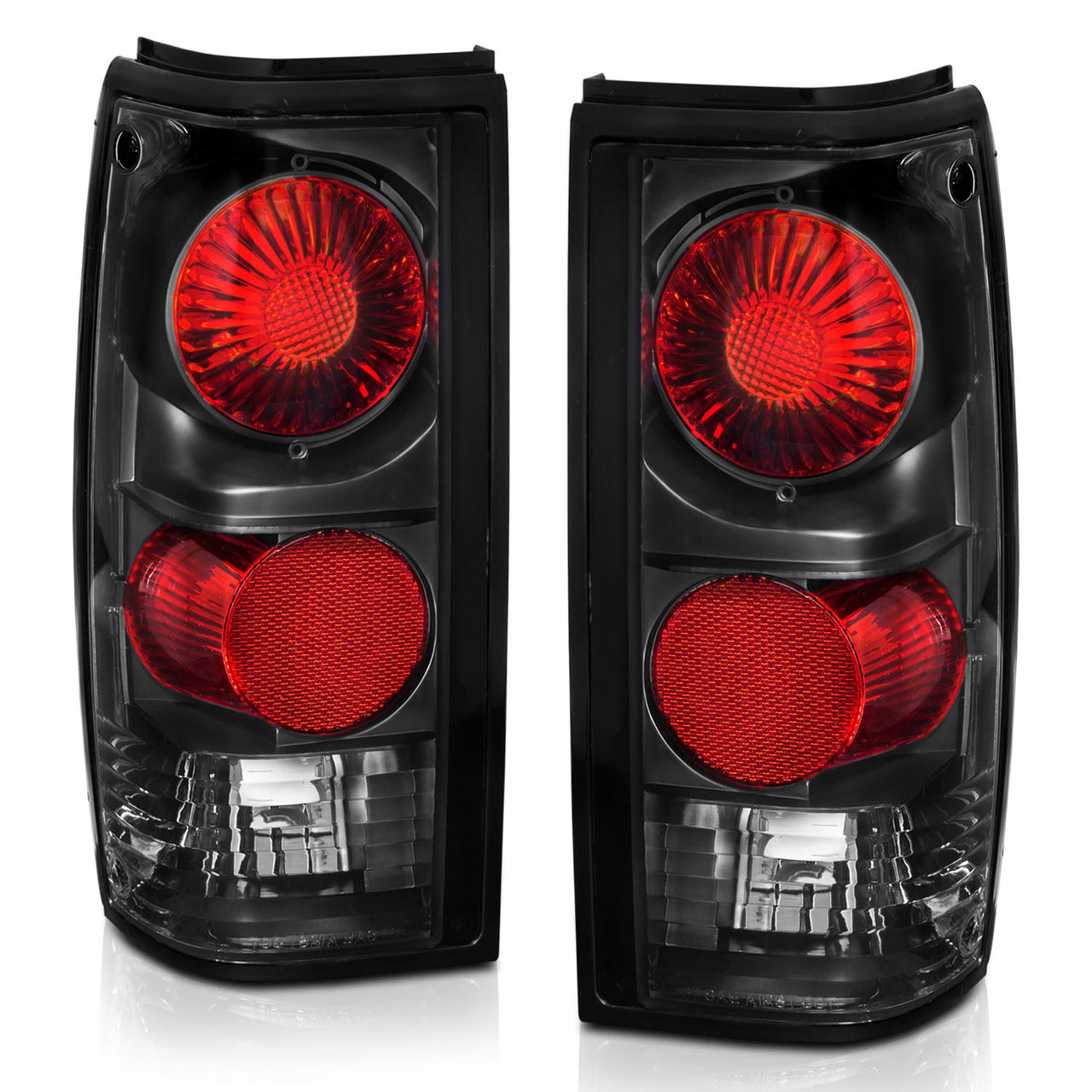 CHEVY S-10/GMC SONOMA 82-93 TAIL LIGHTS BLACK