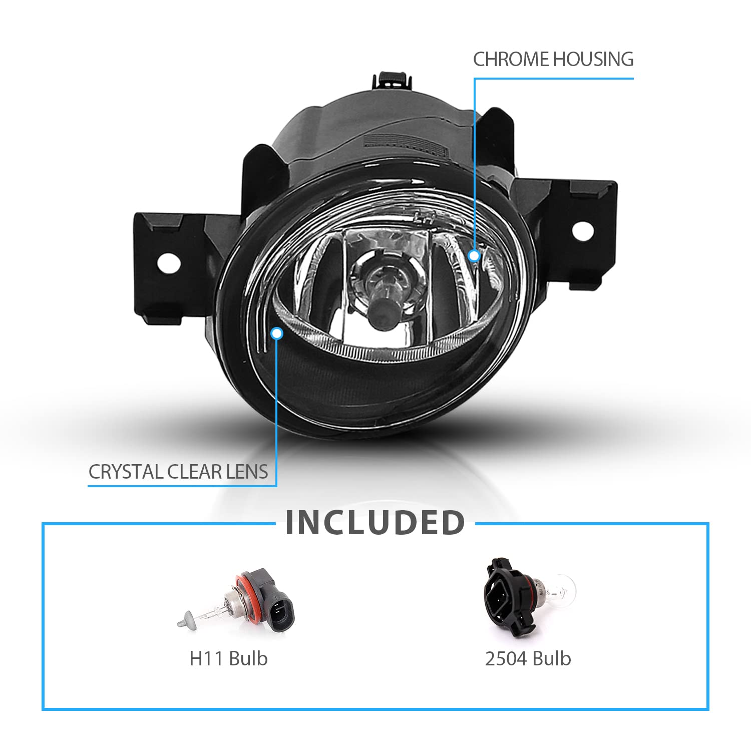2 IN 1 DESIGN, FOG LIGHTS, H11 12V 55W, POSITION LIGHTS ; PS 19W( SUIT FOR MANY NISSAN CARS)