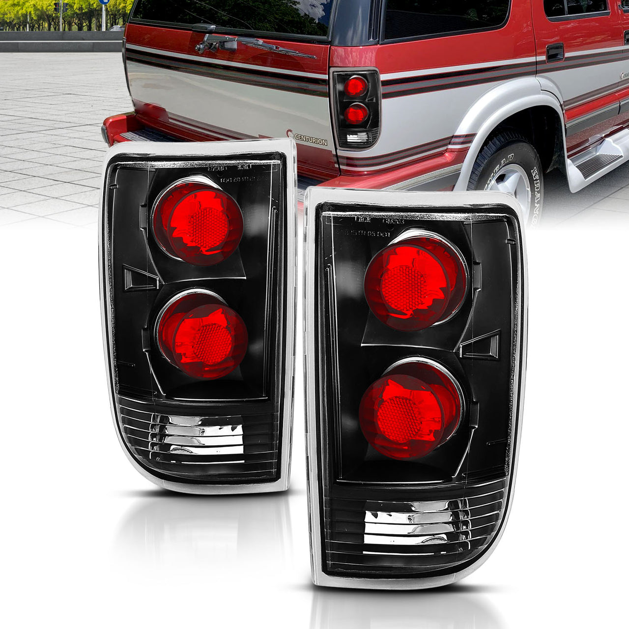 CHEVY BLAZER 95-00 TAIL LIGHTS BLACK