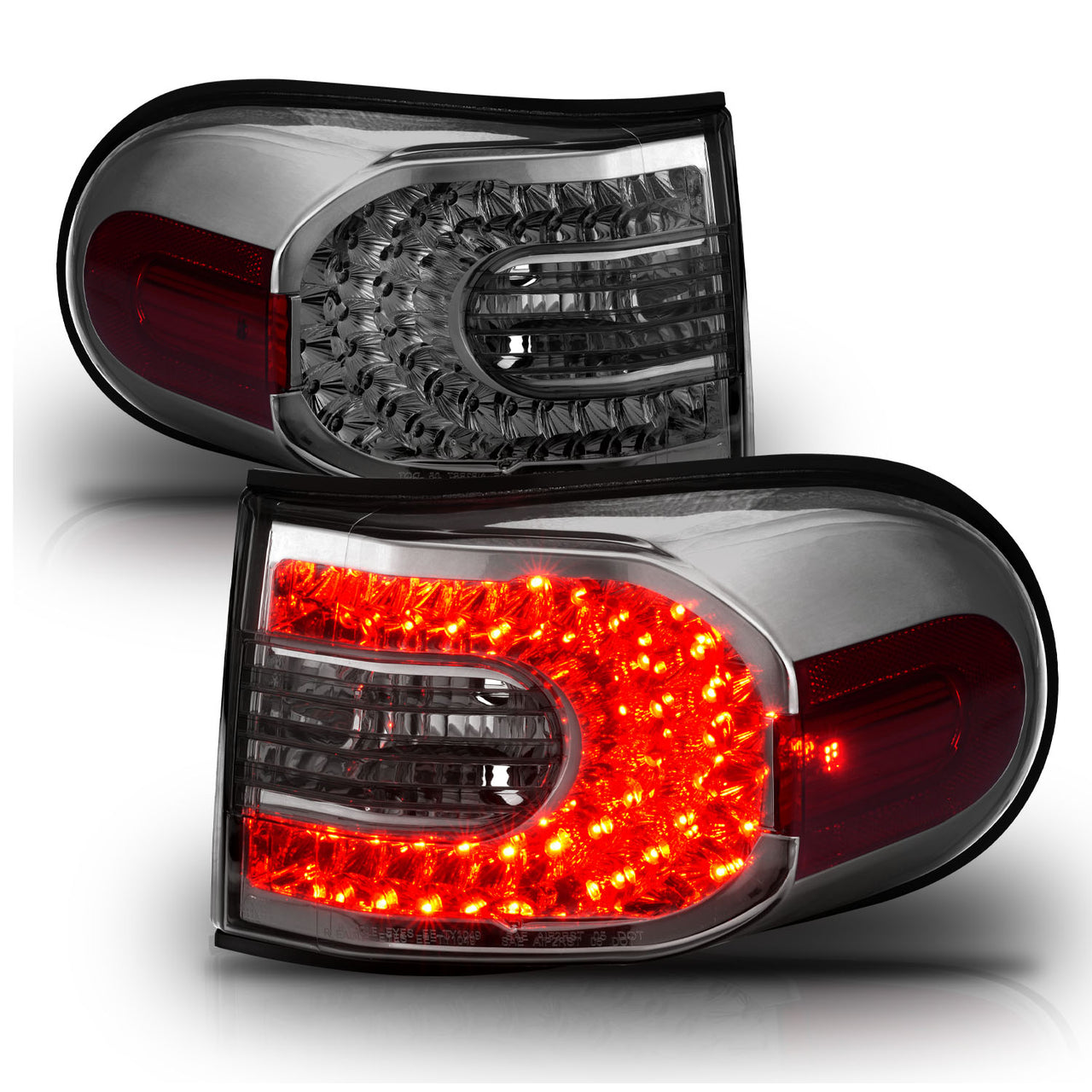 TOYOTA FJ CRUISER 07-14 LED TAIL LIGHTS SMOKE