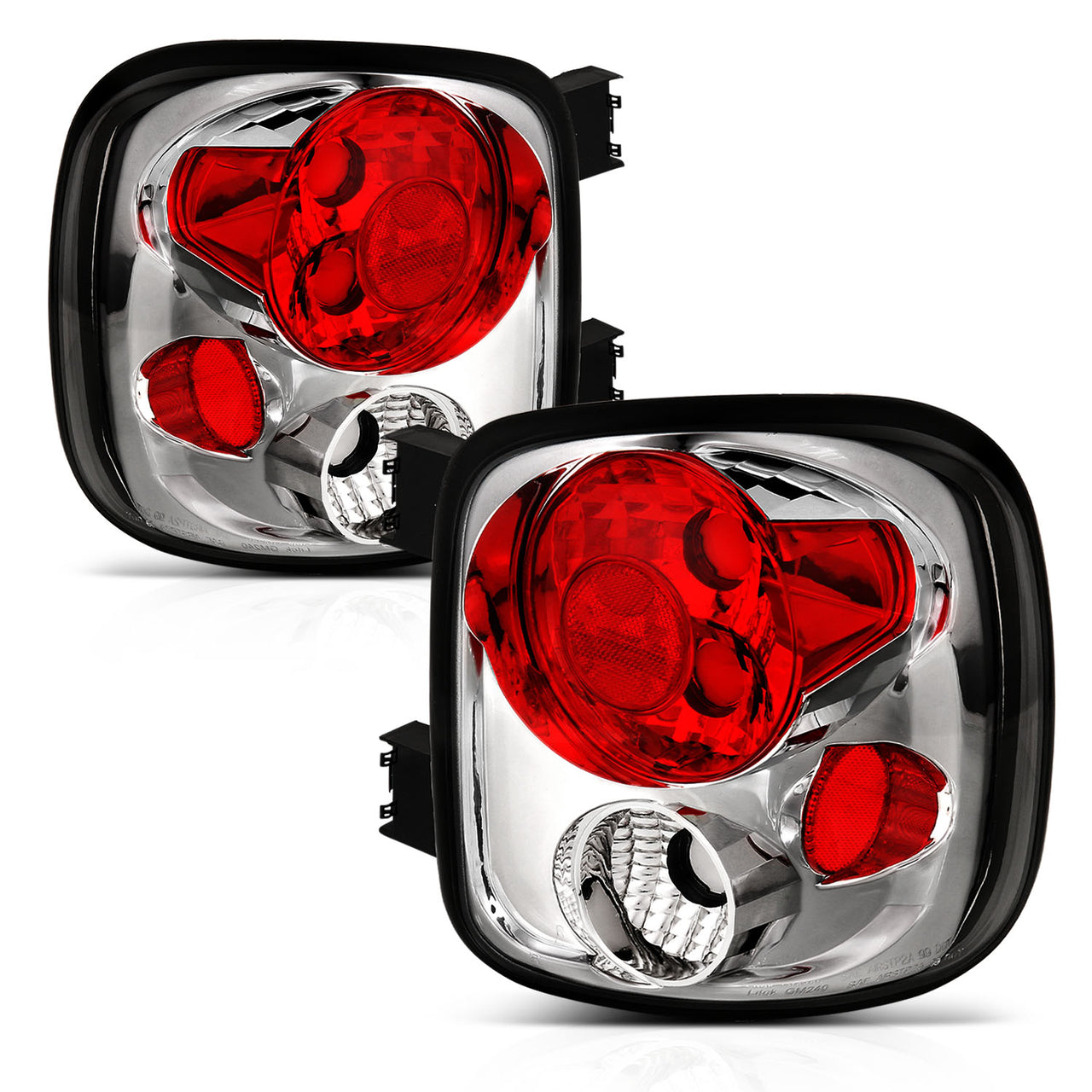 CHEVY SILVERADO/SIERRA STEPSIDE 99-02 TAIL LIGHTS CHROME