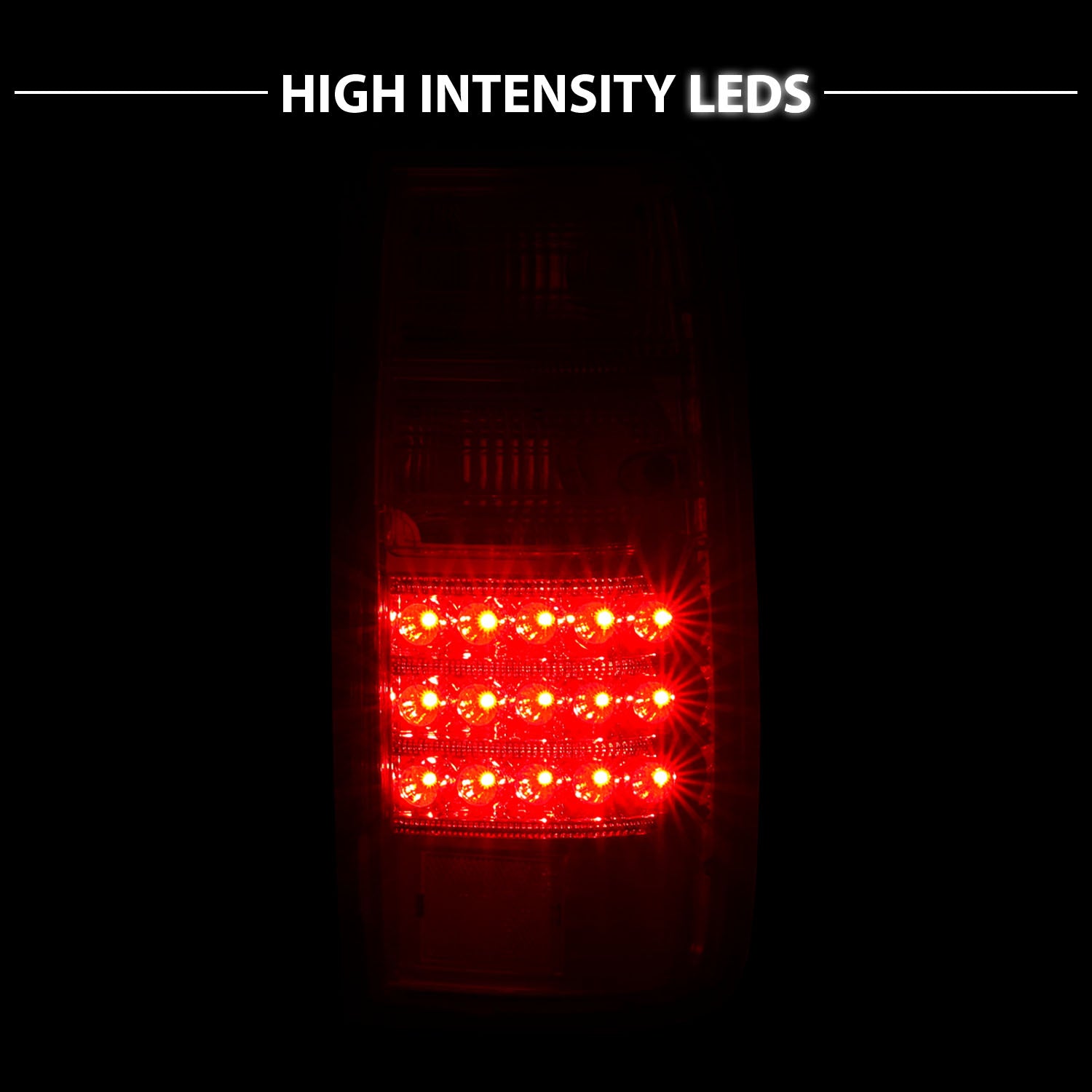 TOYOTA LAND CRUSIER FJ82 91-97 LED TAIL LIGHTS RED/CLEAR
