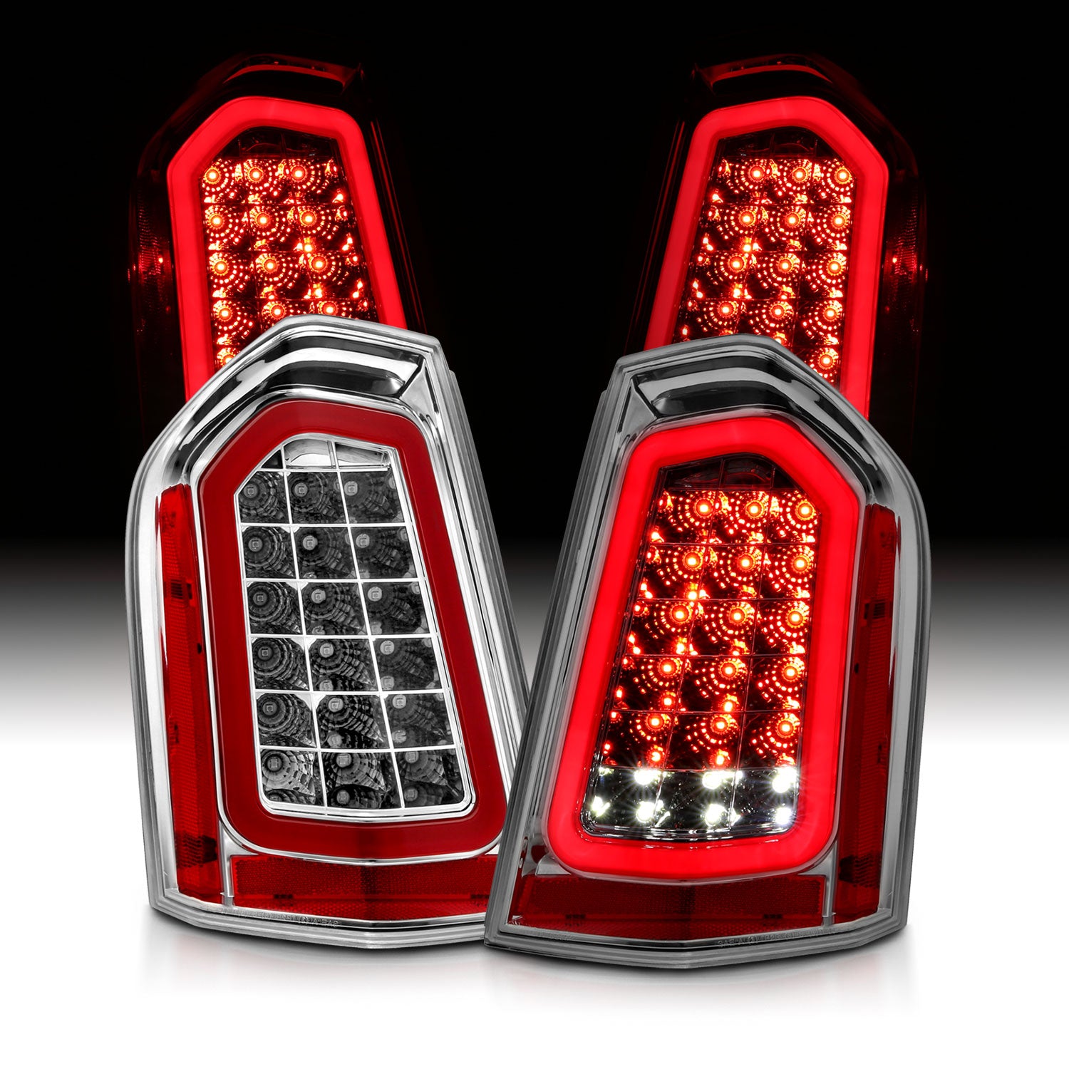 CHRYSLER 300 11-14 LED TAIL LIGHTS CHROME (SEQUENTIAL SIGNAL)