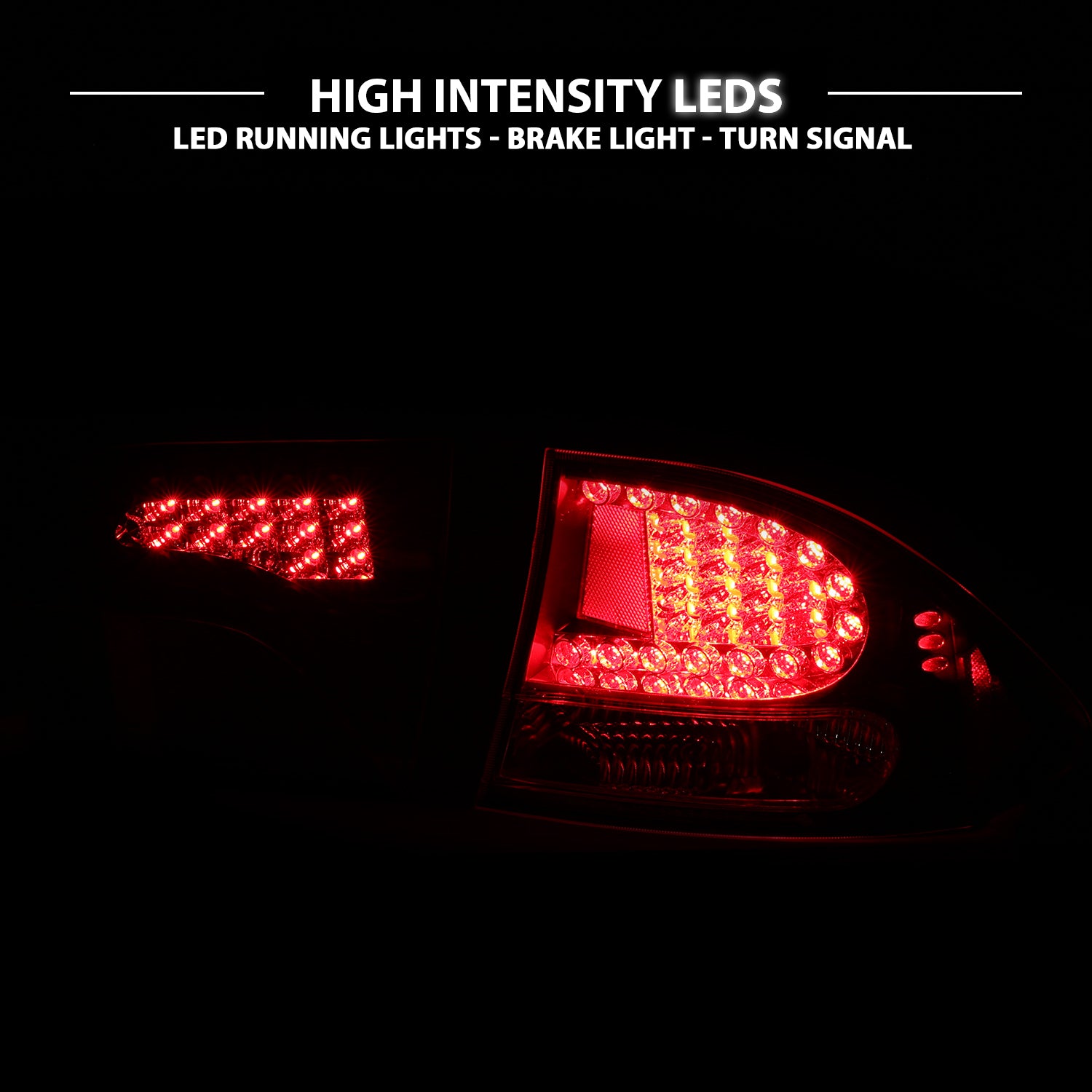 HONDA CIVIC 06-08 4DR LED TAIL LIGHTS BLACK (4 PCS)