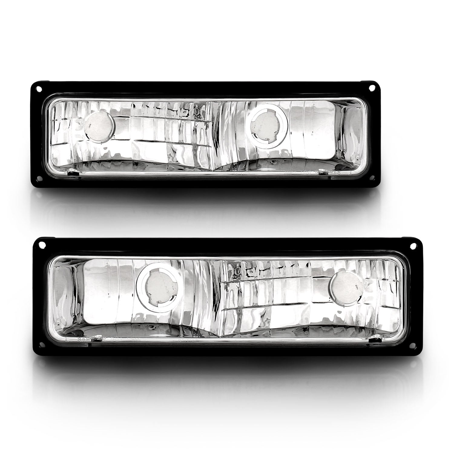 CHEVY FULLSIZE 88-98 PARKING/SIGNAL LIGHTS BLACK FRAME