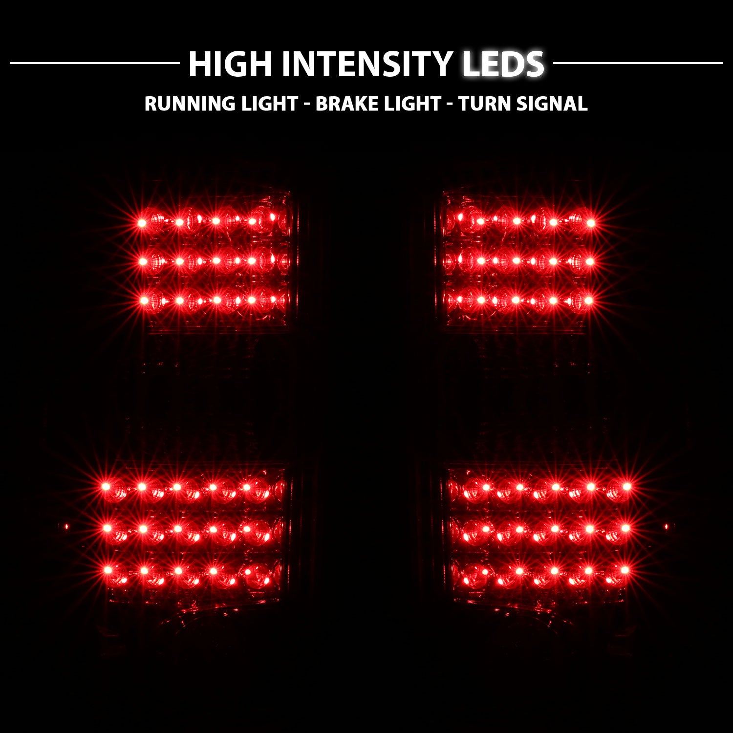 CHEVY TAHOE/SUBURBAN/GMC DENALI 00-06 LED TAIL LIGHTS G2 RED/CLEAR