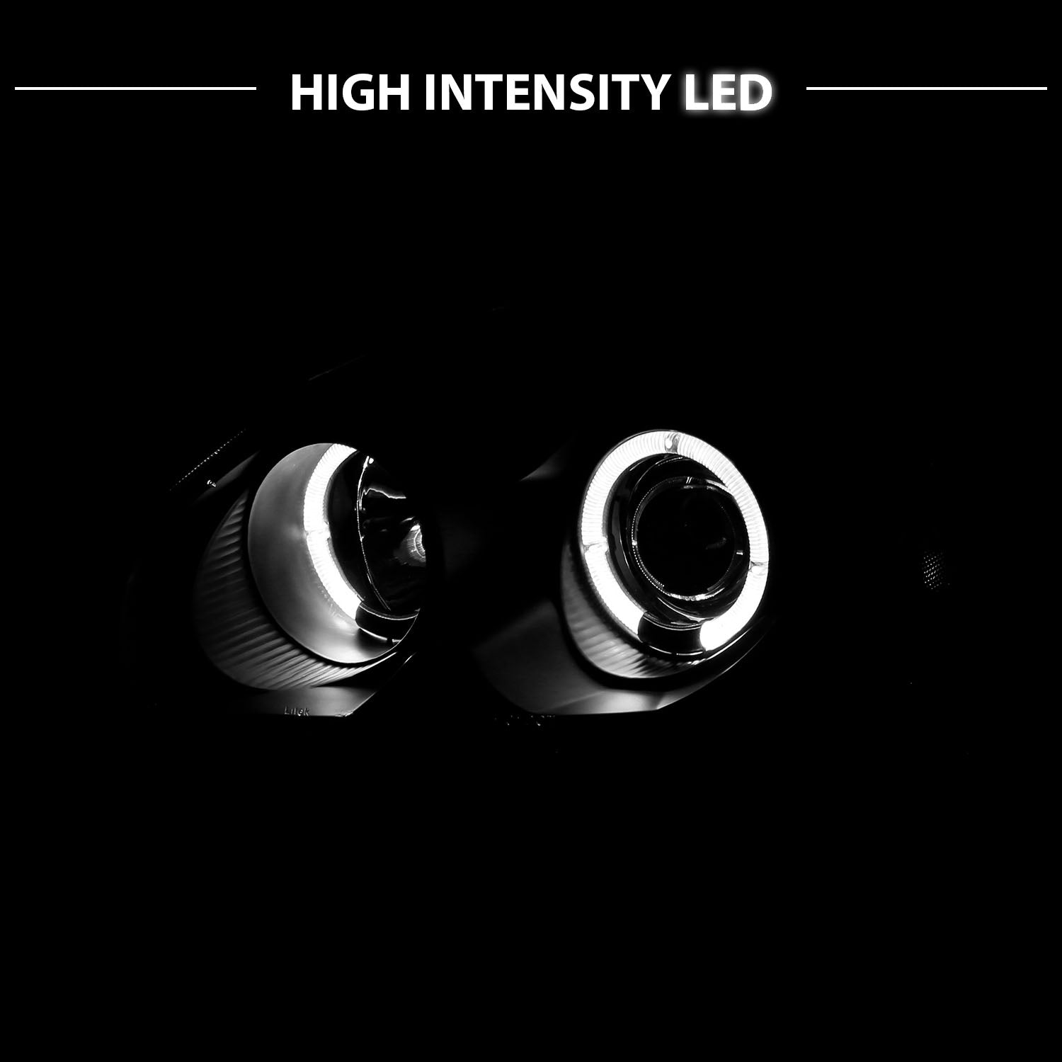 HONDA CIVIC 96-98 PROJECTOR HEADLIGHTS HALO BLACK CLEAR AMBER