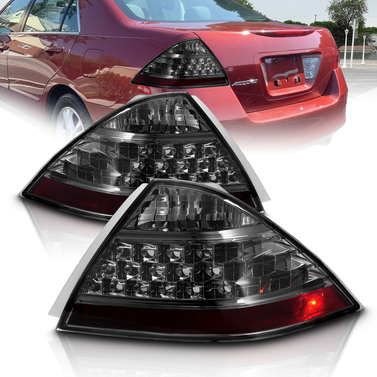 HONDA ACCORD 06-07 4DR TAIL LIGHTS SMOKE (NO LED KIT)