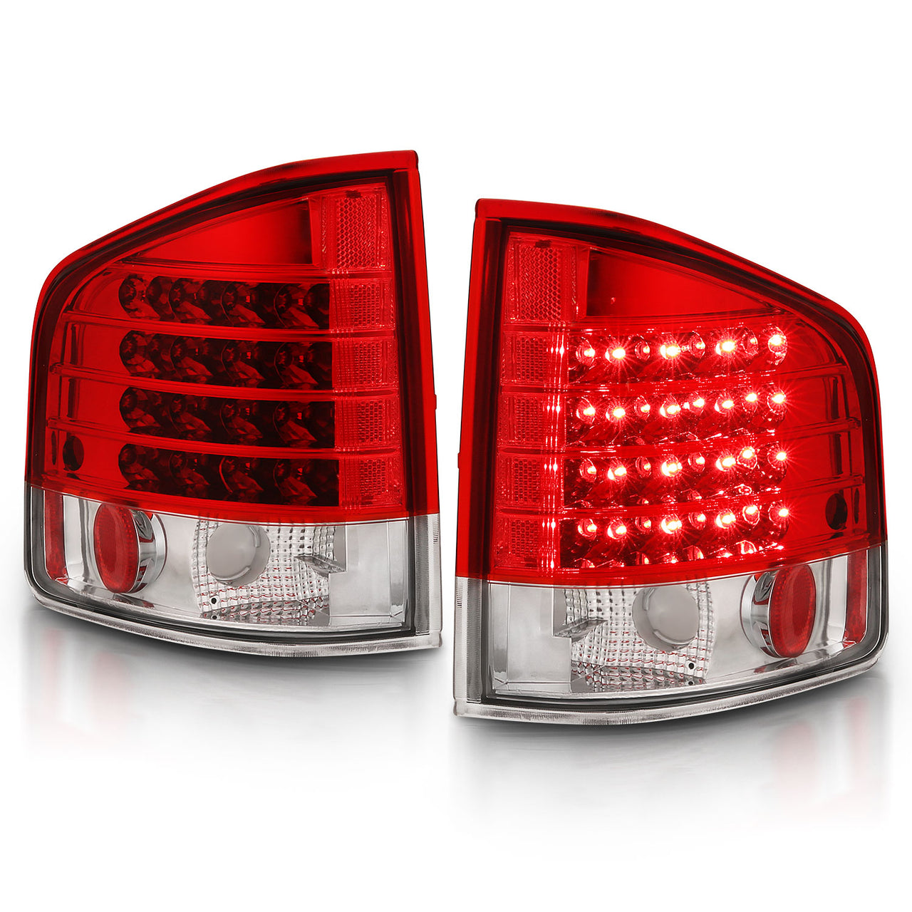 CHEVY S-10/GMC SONOMA 94-04 LED TAIL LIGHTS RED/CLEAR