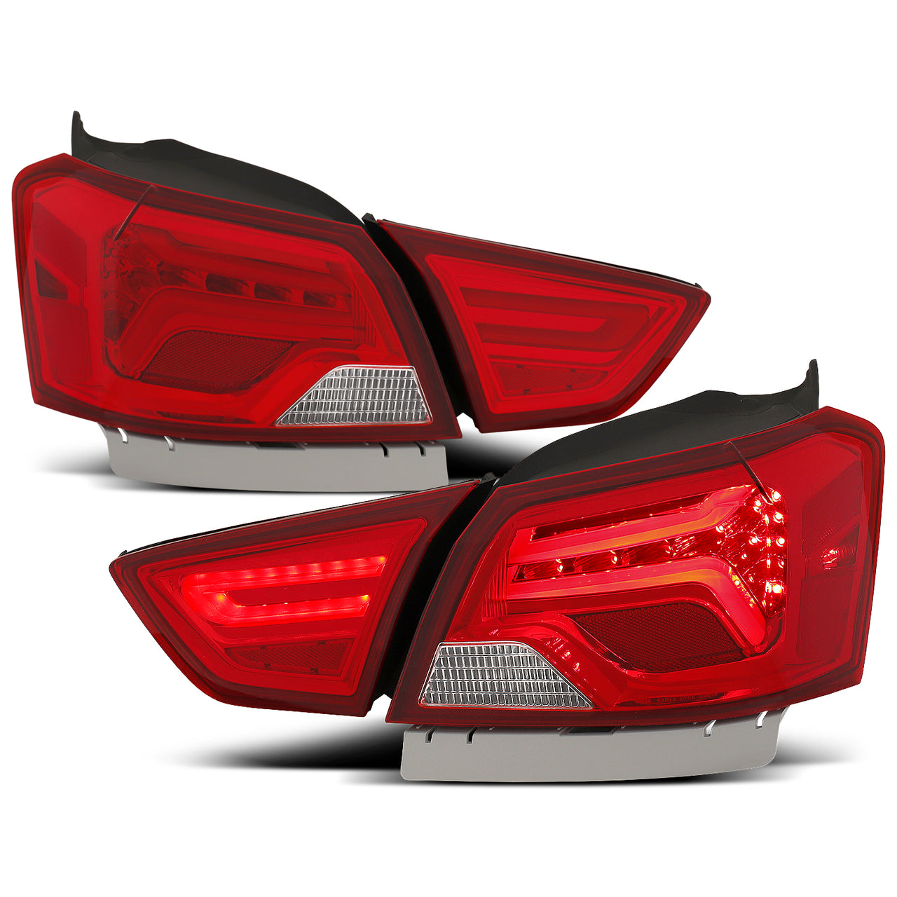 CHEVY IMPALA 14-18 LED TAIL LIGHTS RED/CLEAR