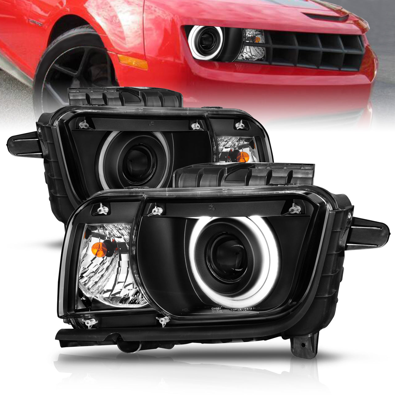 CHEVY CAMARO 10-12 PROJECTOR HALO BLACK CLEAR (RX HALO)