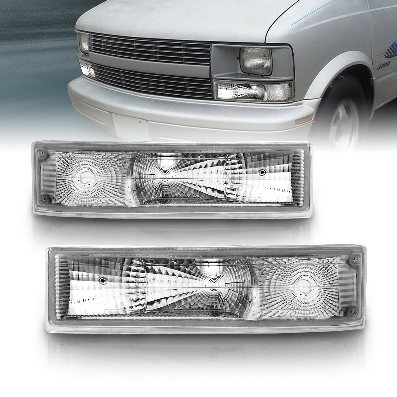 CHEVY ASTRO VAN 95-99 BUMPER LIGHTS (PARKING/SIGNAL LIGHTS) EURO