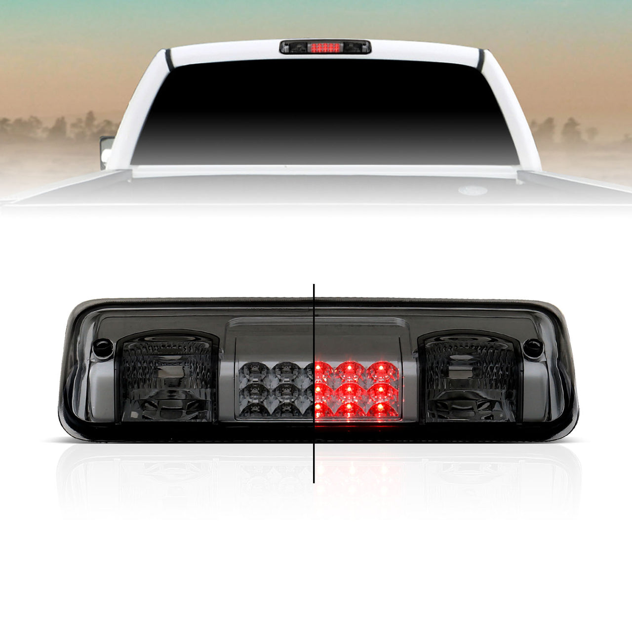 FORD F-150 04-08 LED 3RD BRAKE LIGHT SMOKE