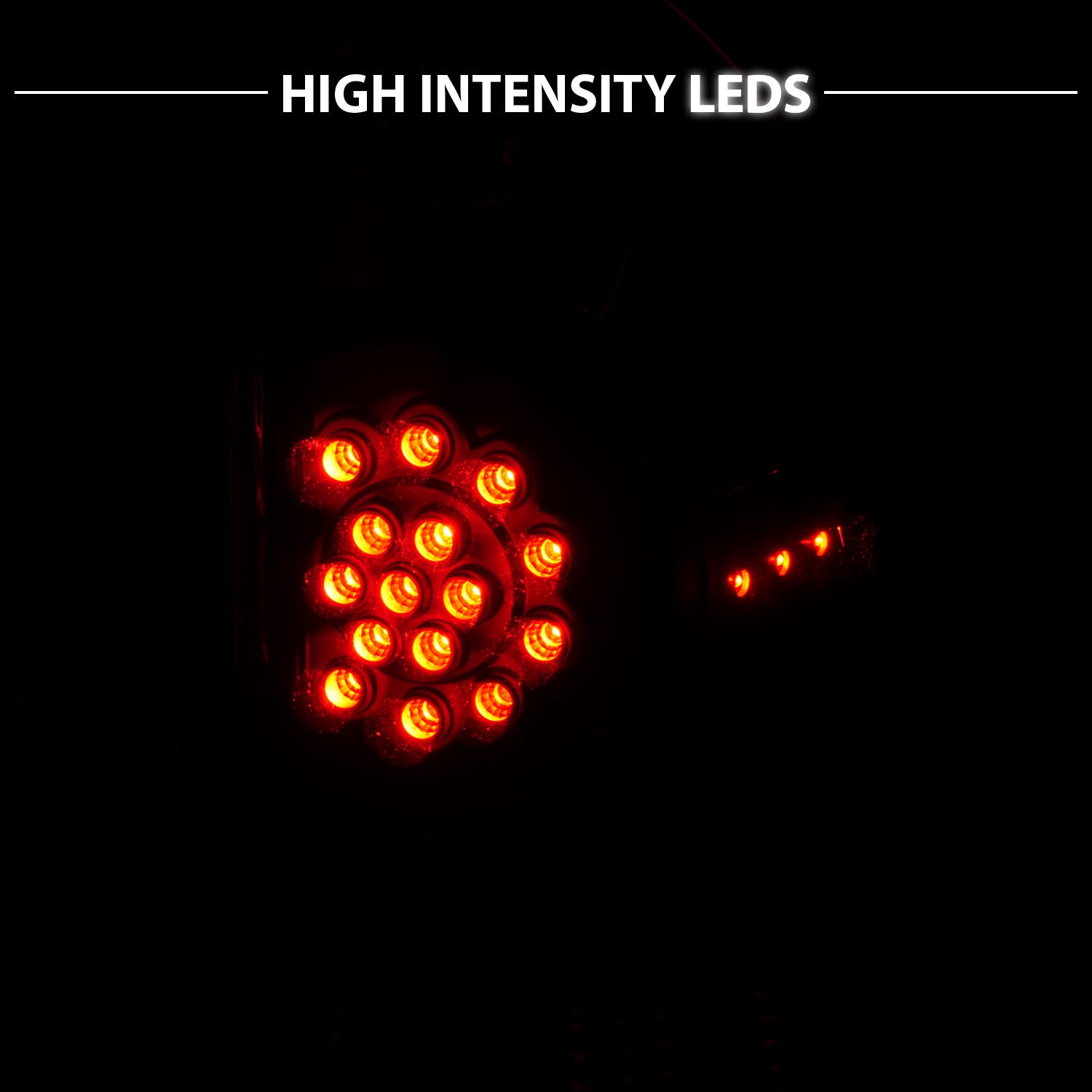 TOYOTA TACOMA 05-06 LED TAIL LIGHTS BLACK HOUSING CLEAR LENS