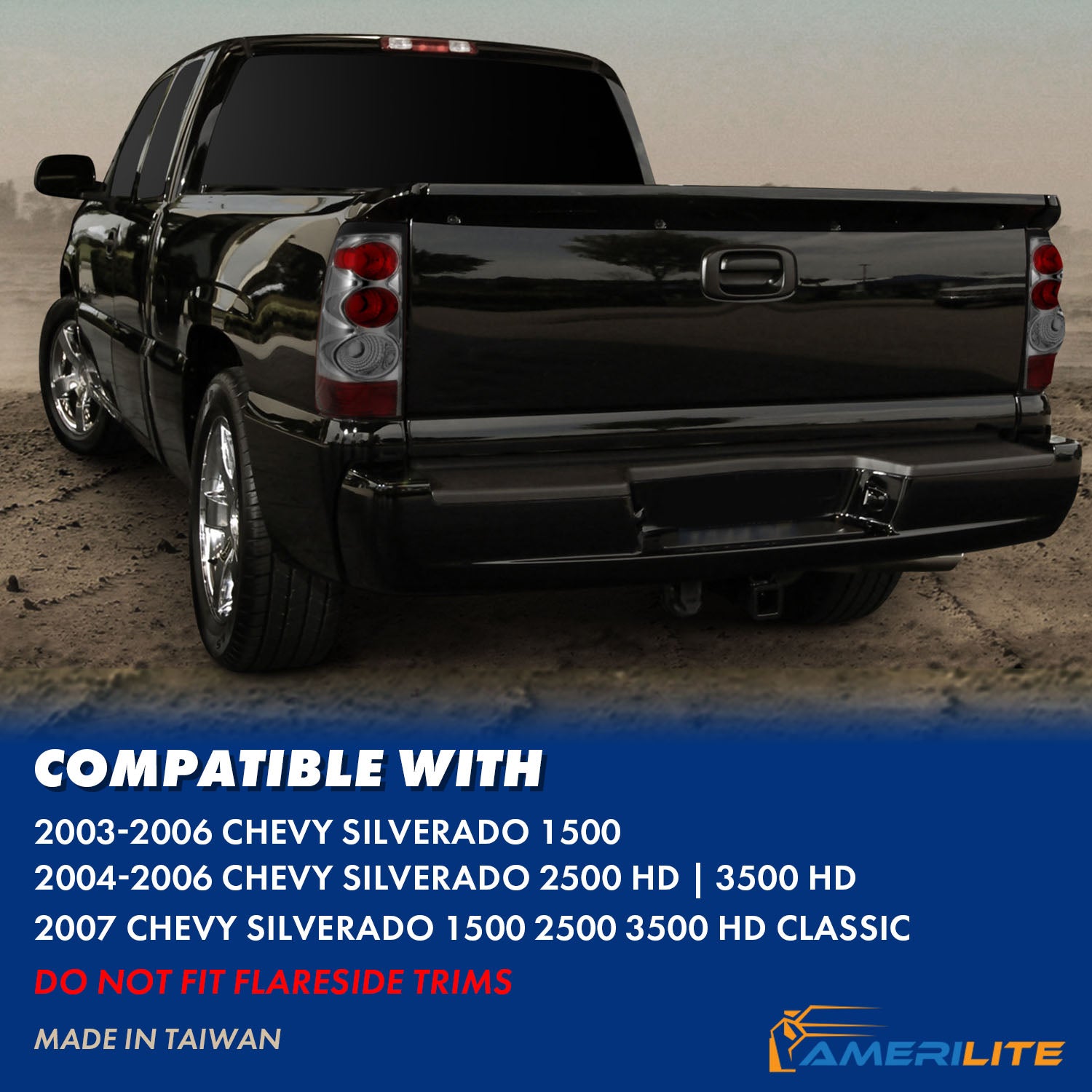 CHEVY SILVERADO 03-06 TAIL LIGHTS SMOKE