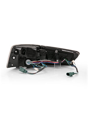 AUDI A6/S6 12-15  LED TAIL LIGHTS BLACK HOUSING RED/CLEAR LENS 4 PCS (SEQUENTIAL SIGNAL)