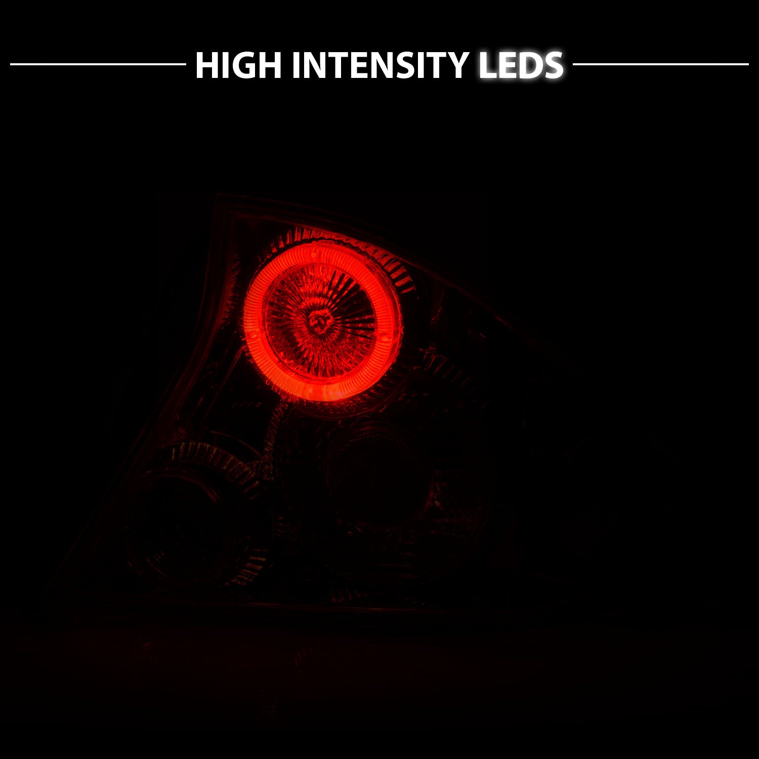 HONDA CIVIC 01-04 2DR TAIL LIGHTS HALO BLACK