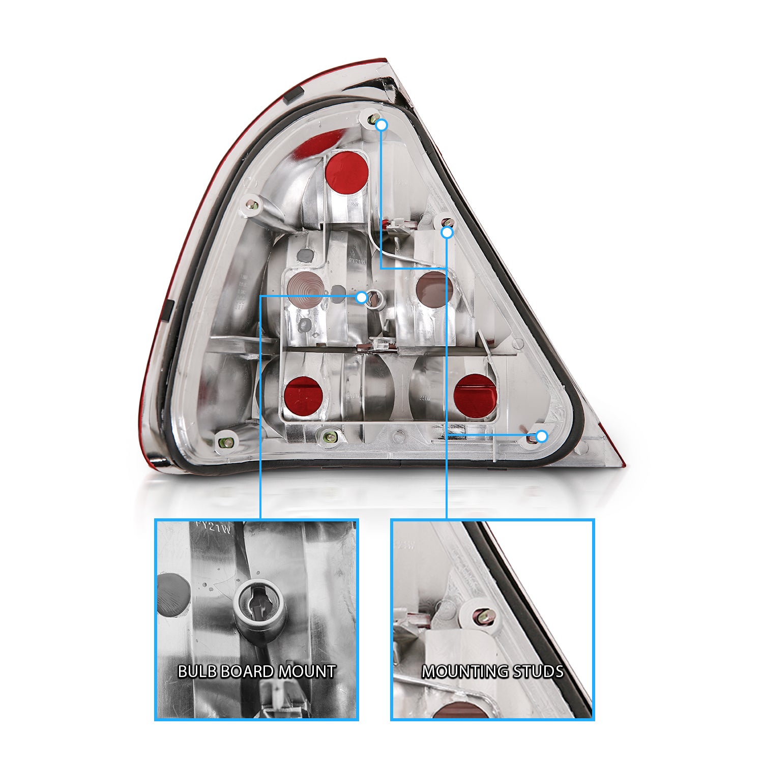 MBZ C CLASS W202 96-99 TAIL LIGHTS RED/CLEAR
