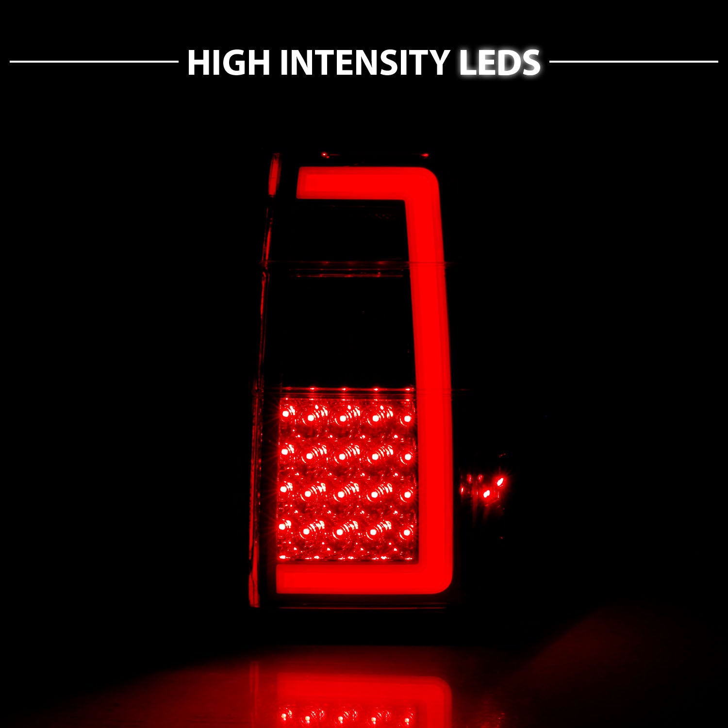 FORD EXPEDITION 07-17 LED TAIL LIGHTS RED/CLEAR LENS (SEQUENTIAL SIGNAL) W/ C-LIGHT BAR