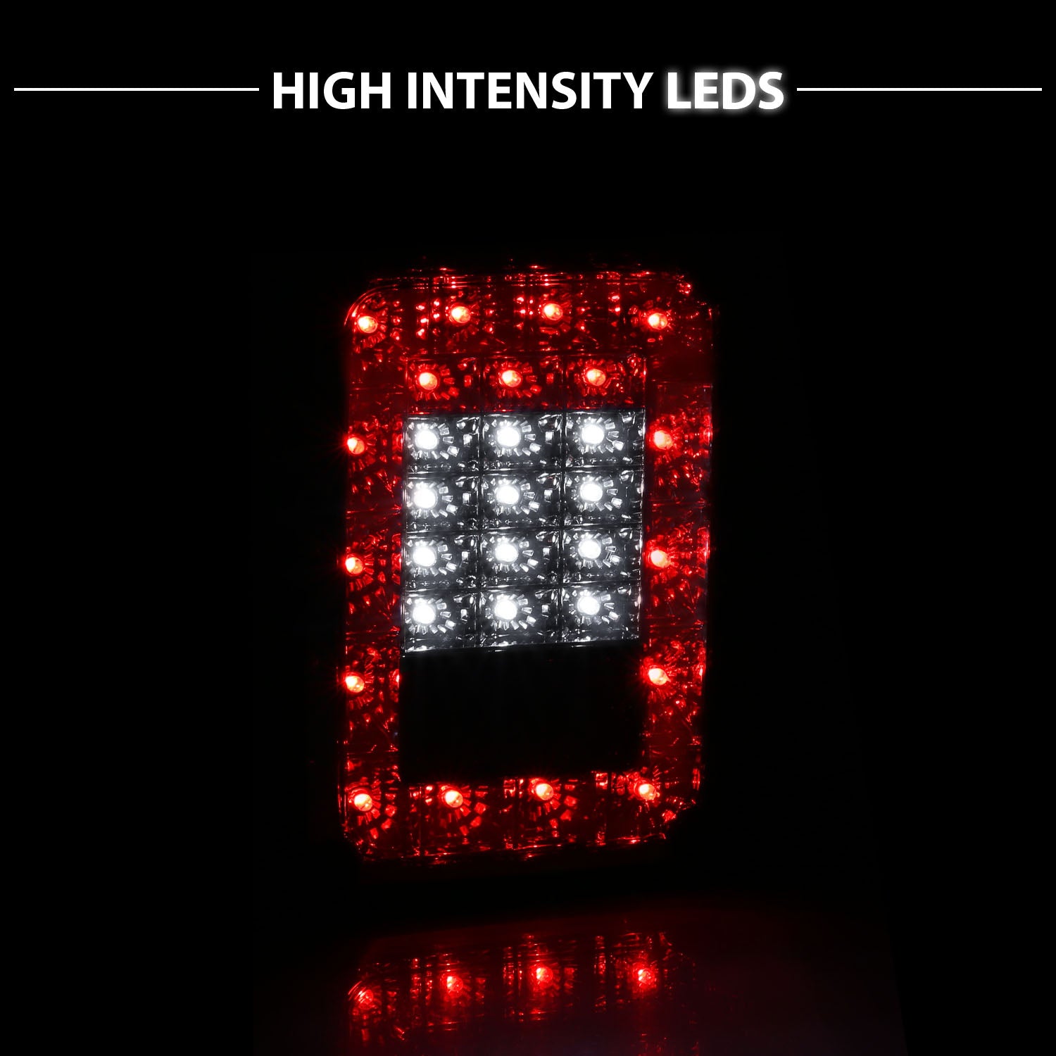 JEEP WRANGLER 07-17 LED TAIL LIGHTS SMOKE
