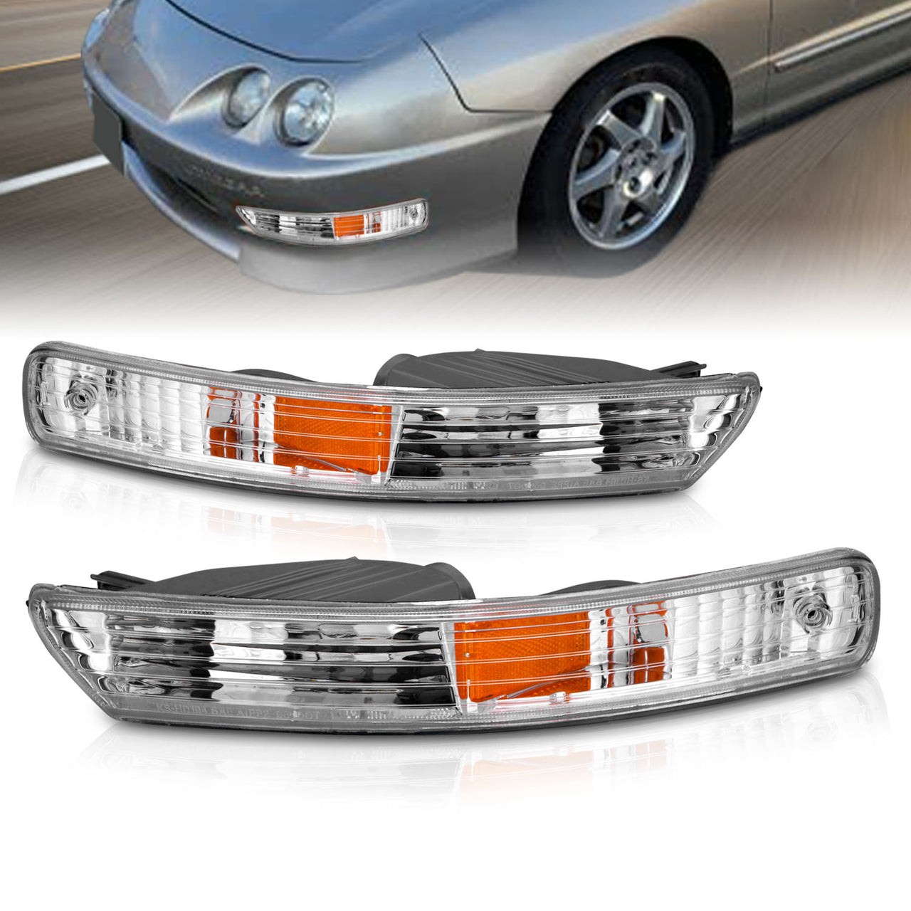 ACURA INTEGRA 98-01 BUMPER LIGHTS AMBER
