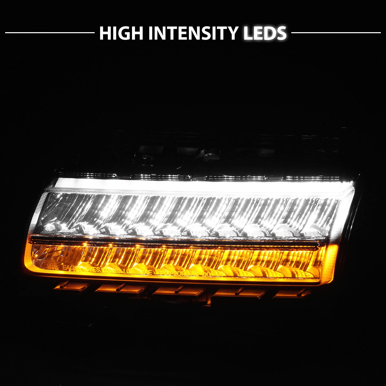 JEEP WRANGLER 10-21 LED SIDE MARKERS SMOKE LENS (SEQUENTIAL SIGNAL) (FOR LOW CONFIGURED)