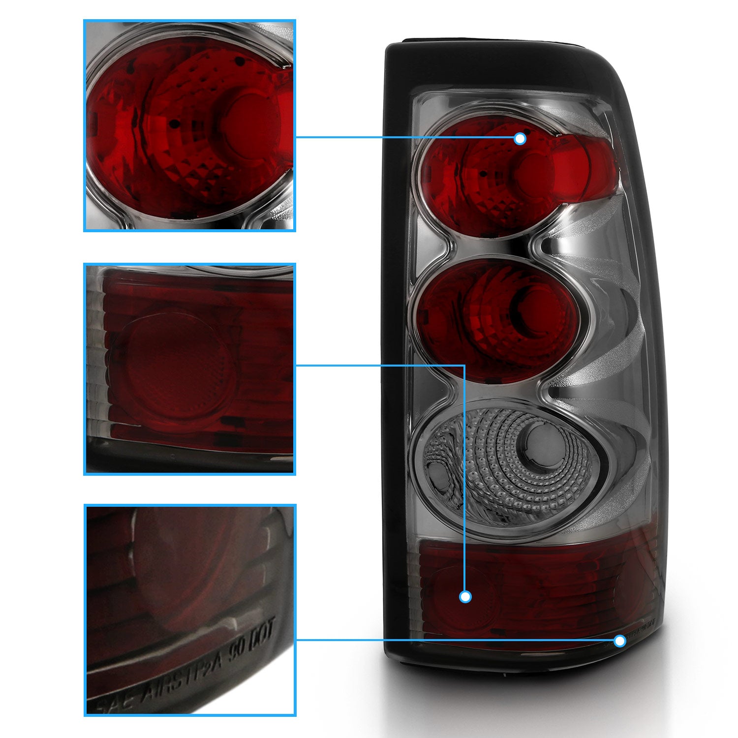 CHEVY SILVERADO 03-06 TAIL LIGHTS SMOKE
