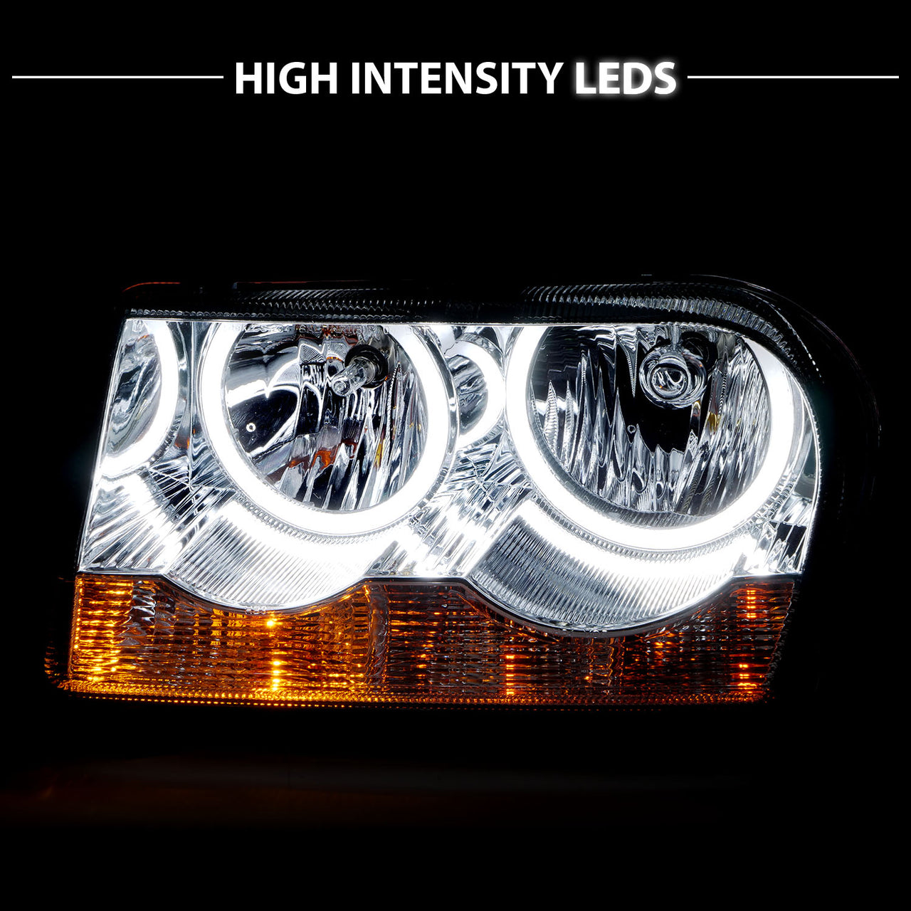 CHRYSLER 300 05-UP H.L HALO CHROME (SUPER WHITE)