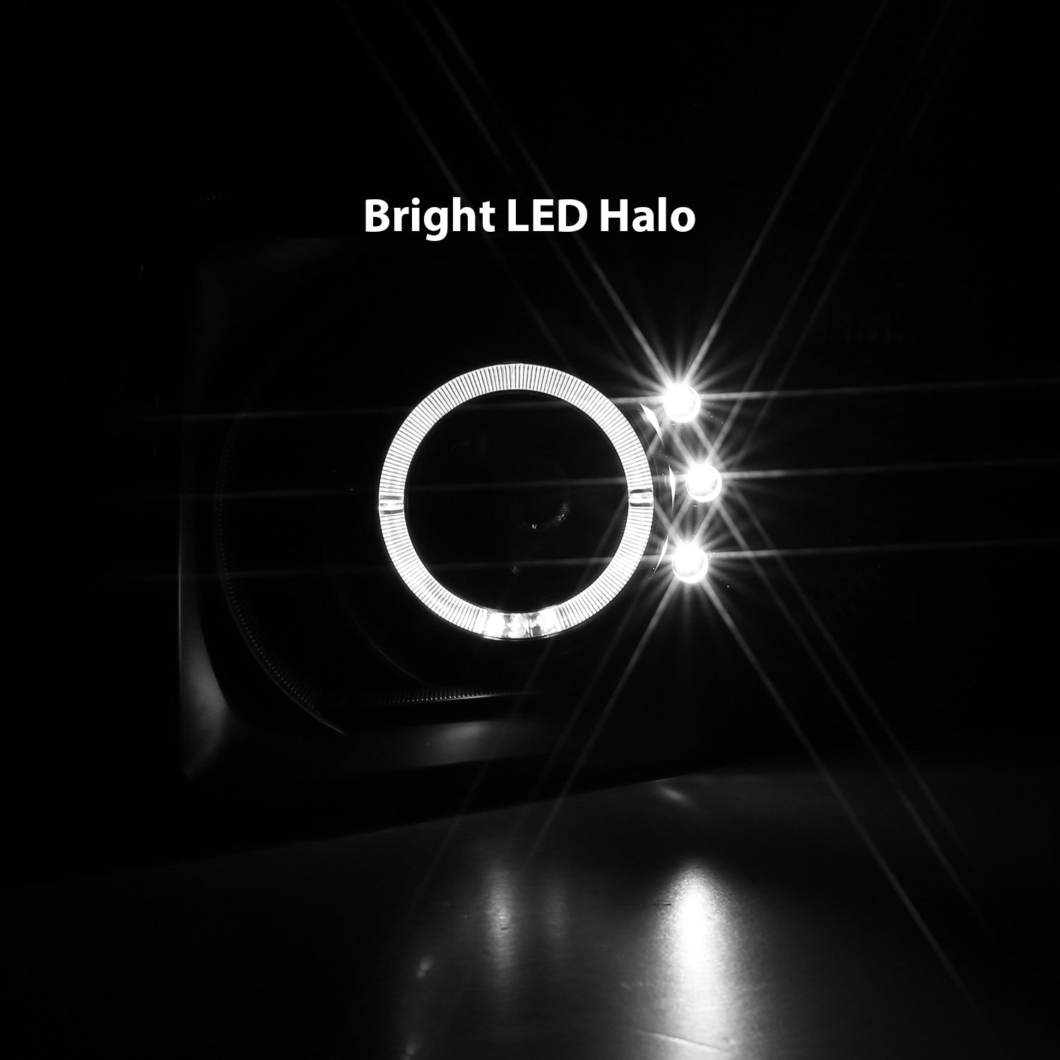 HONDA ELEMENT 03-06 PROJECTOR HEADLIGHTS HALO BLACK CLEAR