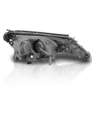 TOYOTA RAV-4 2013 UP PROJECTOR LIGHT BAR STYLE HEADLIGHTS BLACK CLEAR AMBER