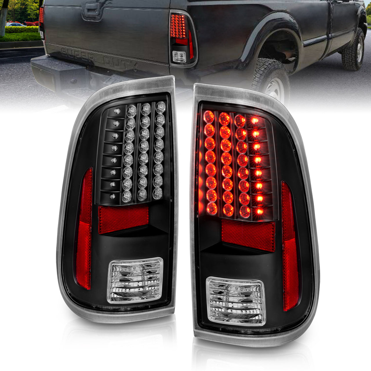 FORD F-250/SUPER DUTY 08-UP LED TAIL LIGHTS BLACK