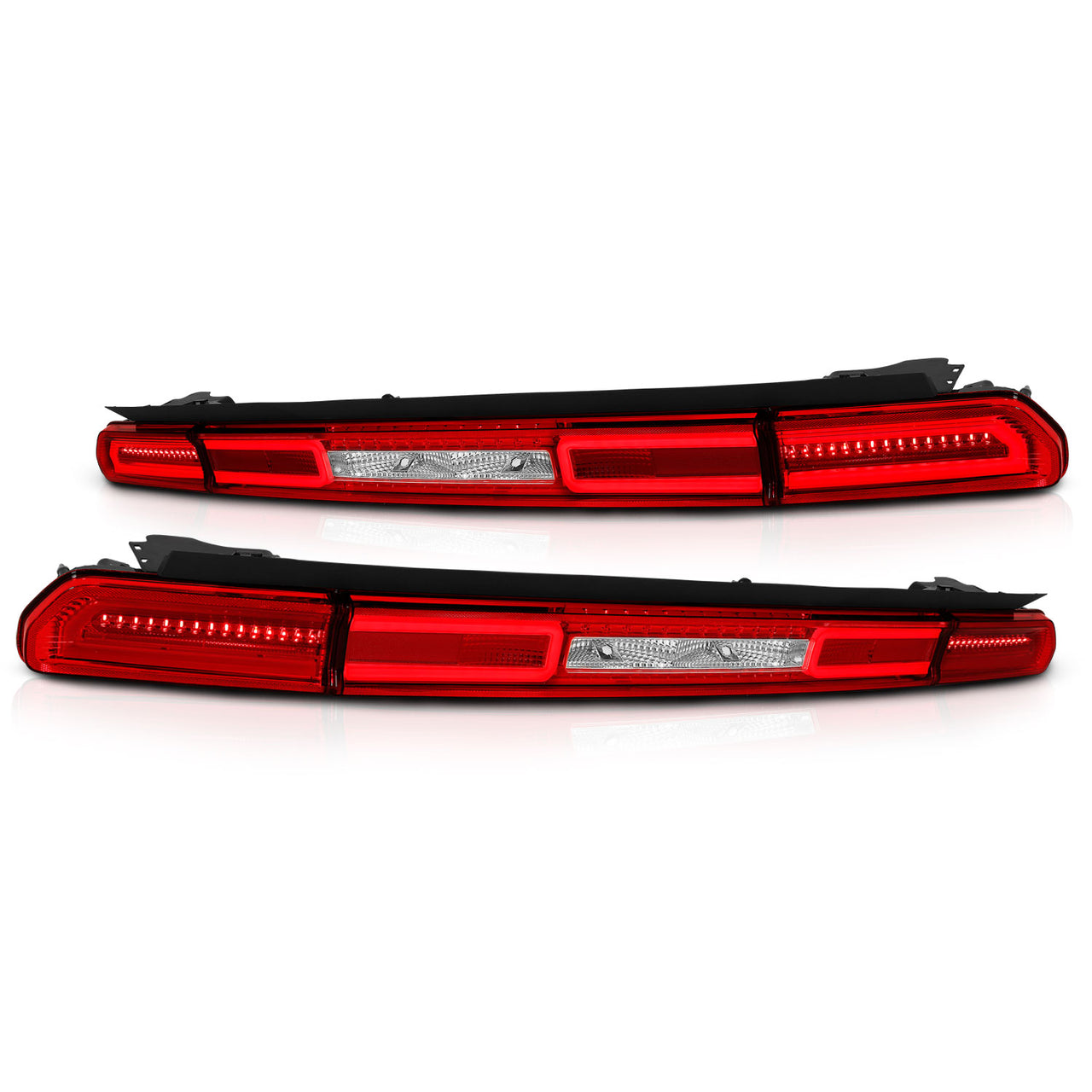 DODGE CHALLENGER 08-10 LED TAIL LIGHTS G2 RED/CLEAR 3 PCS